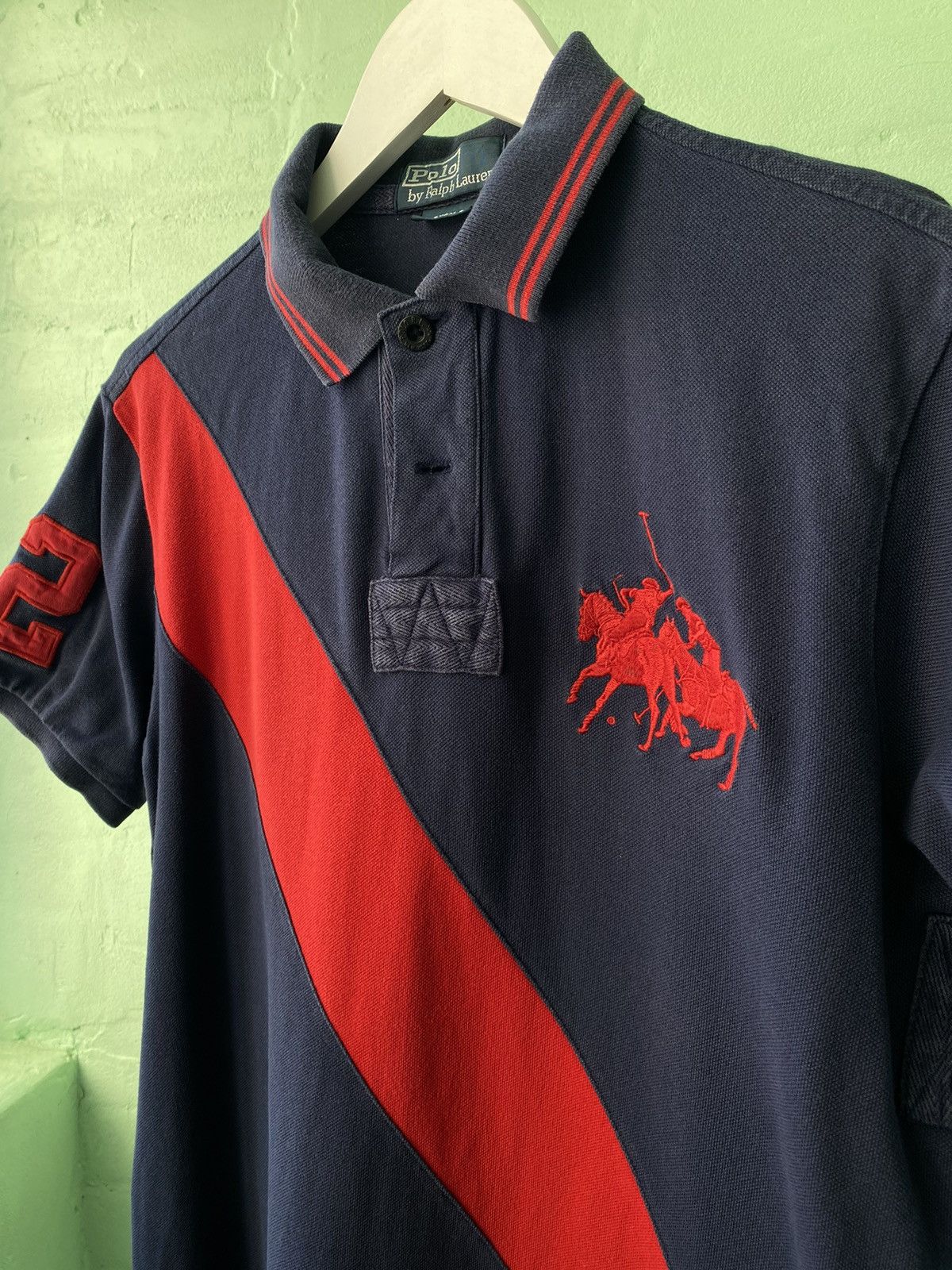 Vintage Vintage Polo Ralph Lauren Number Big Pony Chief Keef Y2K Size US L / EU 52-54 / 3 - 4 Thumbnail