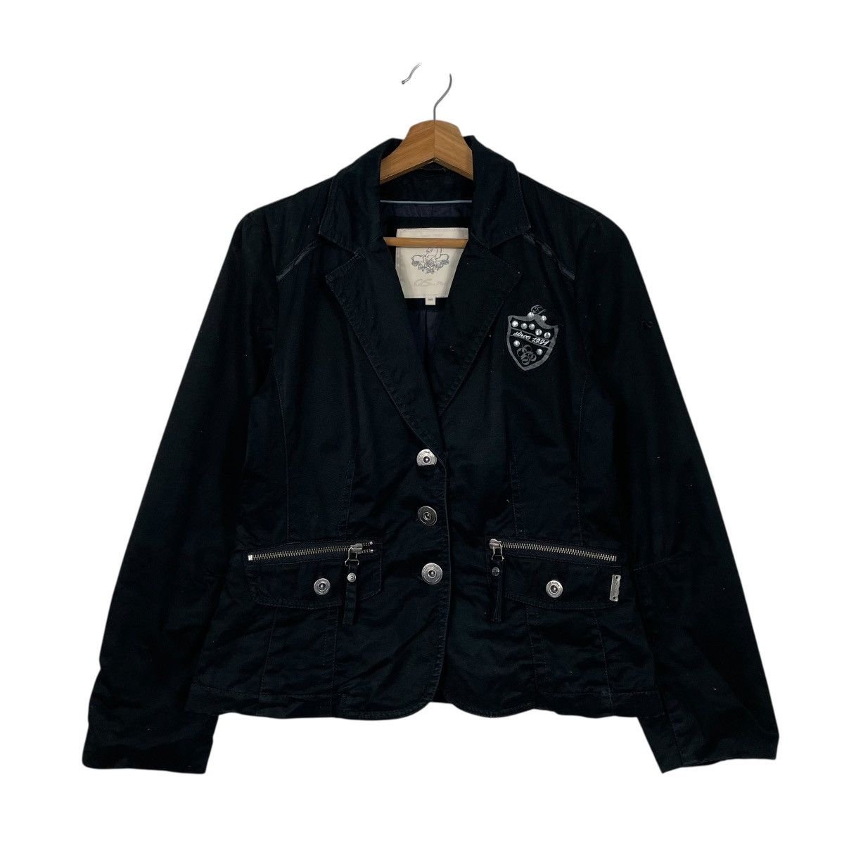 Other Black Punk QS Crop Jacket Size XS / US 0-2 / IT 36-38 - 1 Thumbnail