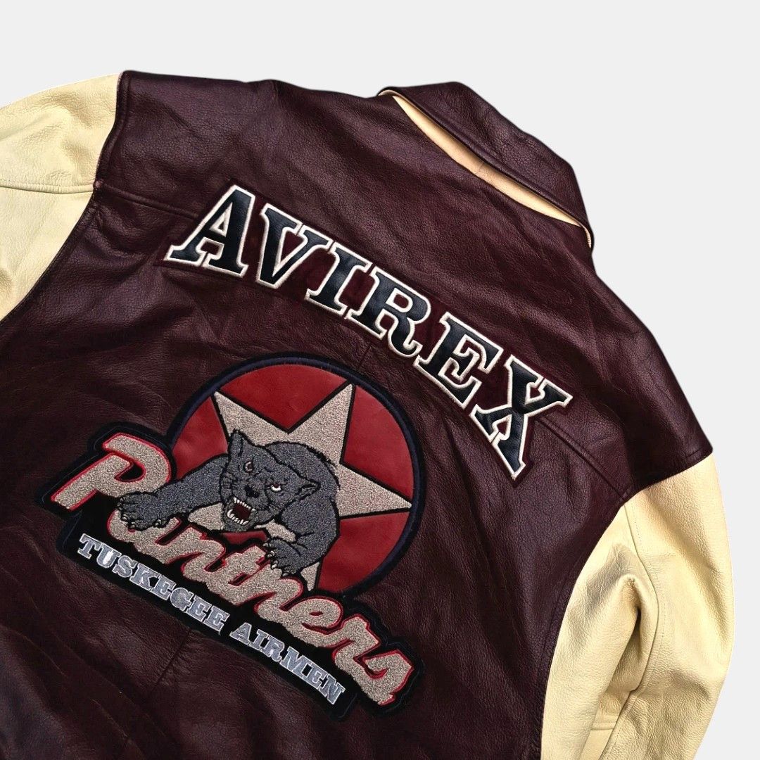 Avirex Authentic Avirex Tuskegee Airmen varsity leather-fashionella Size US L / EU 52-54 / 3 - 6 Thumbnail