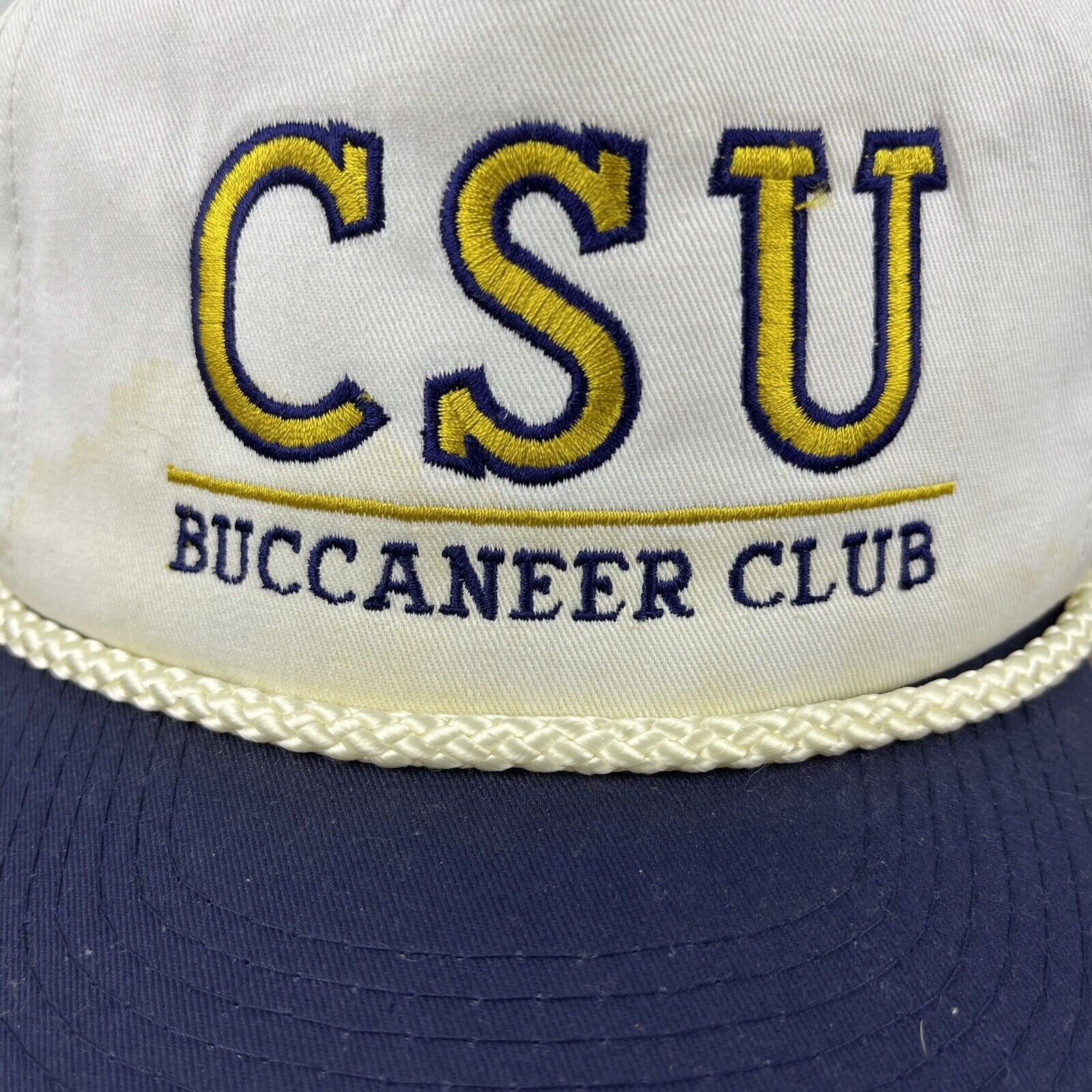 Other CSU Buccaneer Club Hat CSU White Hat Adjustable Snapback Adu Size ONE SIZE - 7 Thumbnail