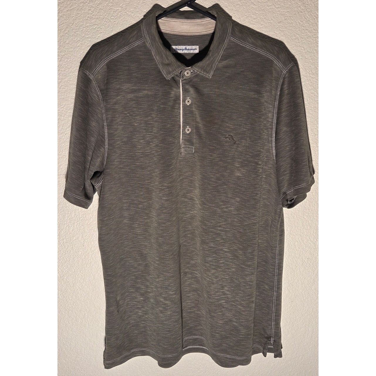 Tommy Bahama Tommy Bahama Grey Polo Shirt - Men's Large Size US L / EU 52-54 / 3 - 2 Thumbnail