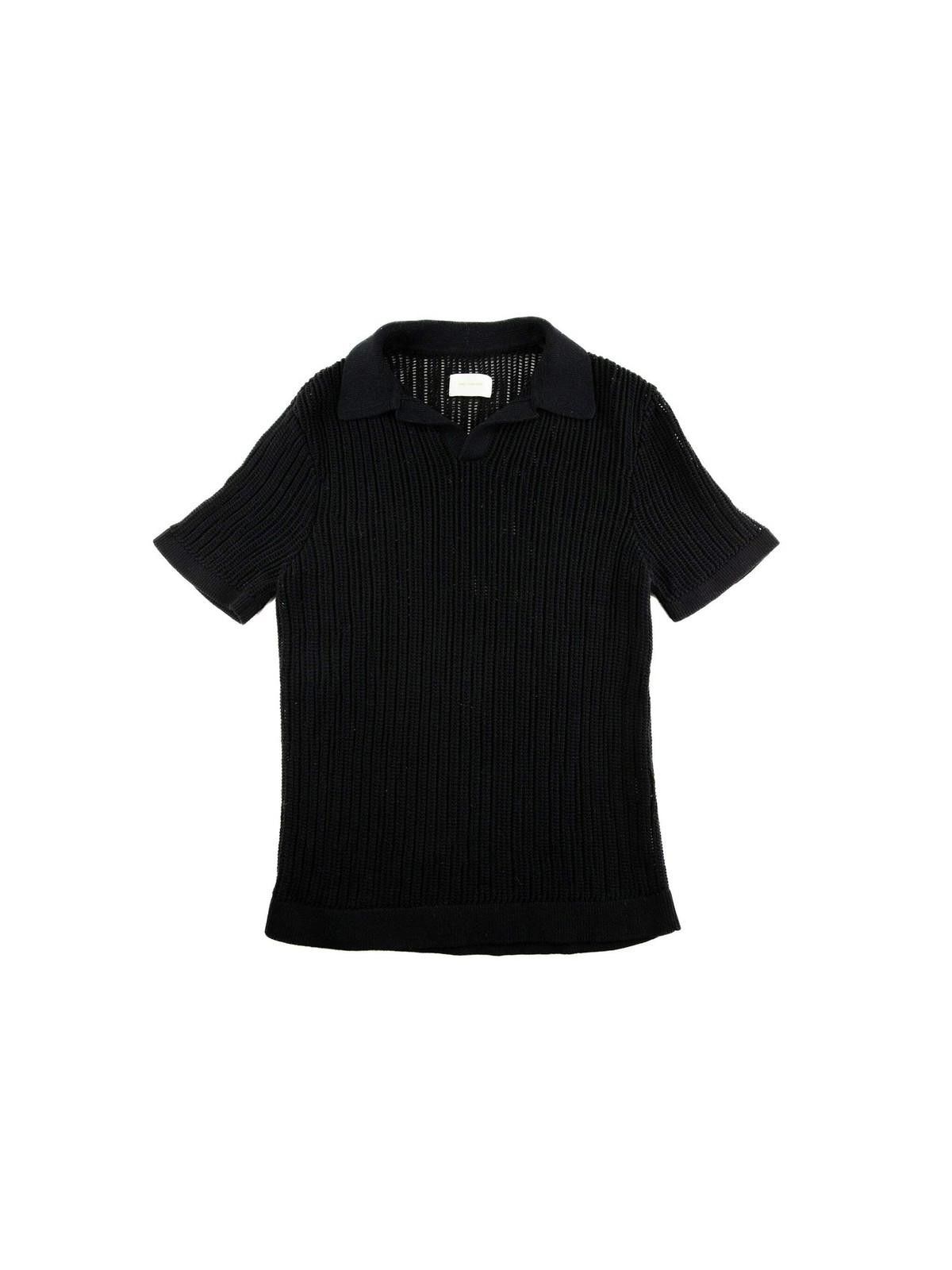 Aime Leon Dore Aime Leon Dore Mens Mesh Knit Black Polo Small Black Size US S / EU 44-46 / 1 - 1 Thumbnail
