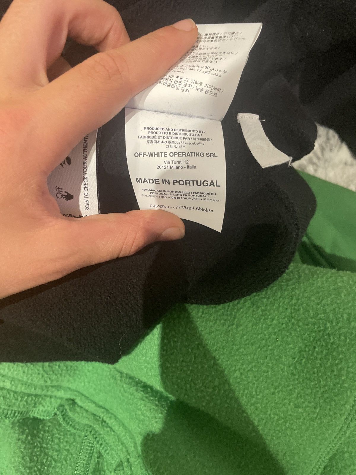Off-White OFF-WHITE Wave Outline Diagonal Slim Hoodie Size US XL / EU 56 / 4 - 7 Thumbnail