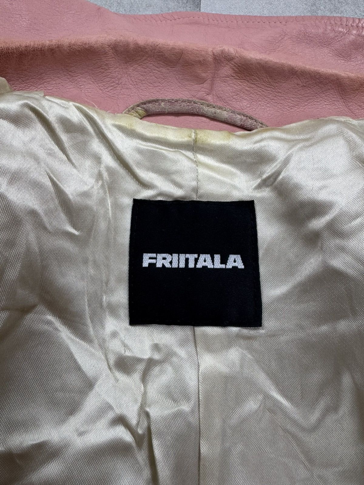Other Vintage FRIITALA Jacket Floral Leather Coat Womens 90s Size M / US 6-8 / IT 42-44 - 11 Thumbnail
