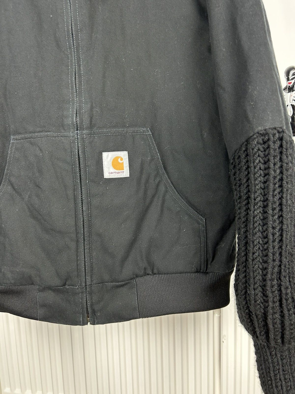 Carhartt × Vintage CARHARTT VINTAGE ACTIVE DETROIT BLACK JACKET FADED Size US L / EU 52-54 / 3 - 3 Thumbnail