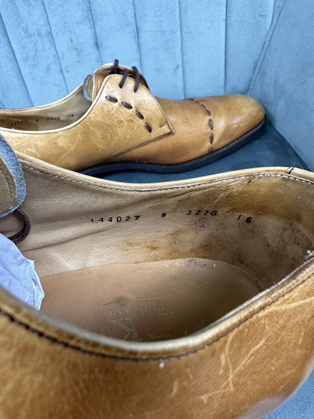 Barker × Handmade Barker London Leather Handmade Shoes Men’s 9 Size Size US 9 / EU 42 - 10 Thumbnail