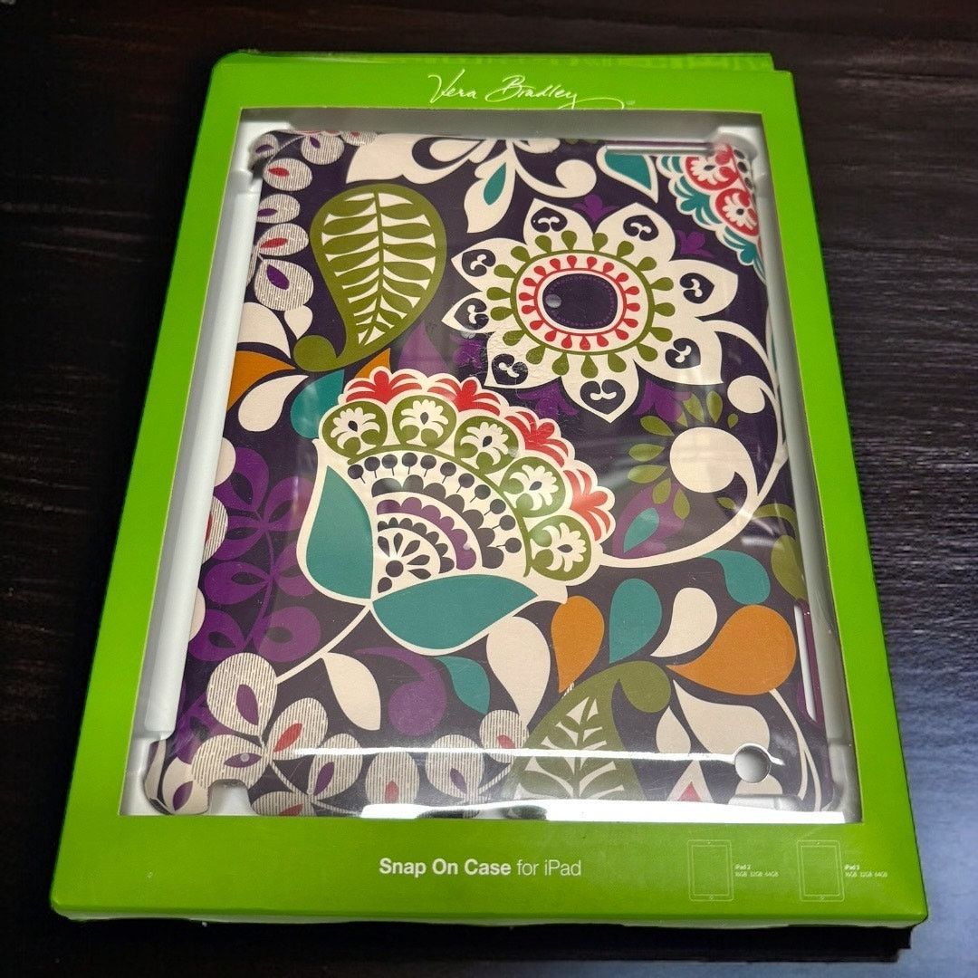 Vera Bradley Vera Bradley Snap On iPad Case Fits 2 3 4 NEW Plum Crazy Size ONE SIZE - 1 Thumbnail