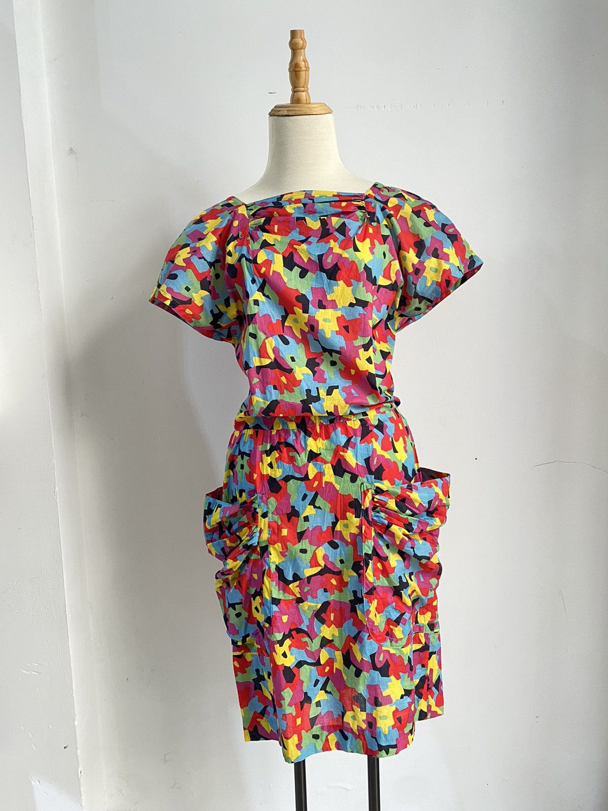 Vintage 1980s Fendi Floral Print dress