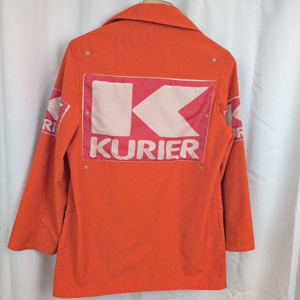 Vintage Vintage Trevira Orange European Workwear Courier Jacket Size US M / EU 48-50 / 2 - 3 Thumbnail