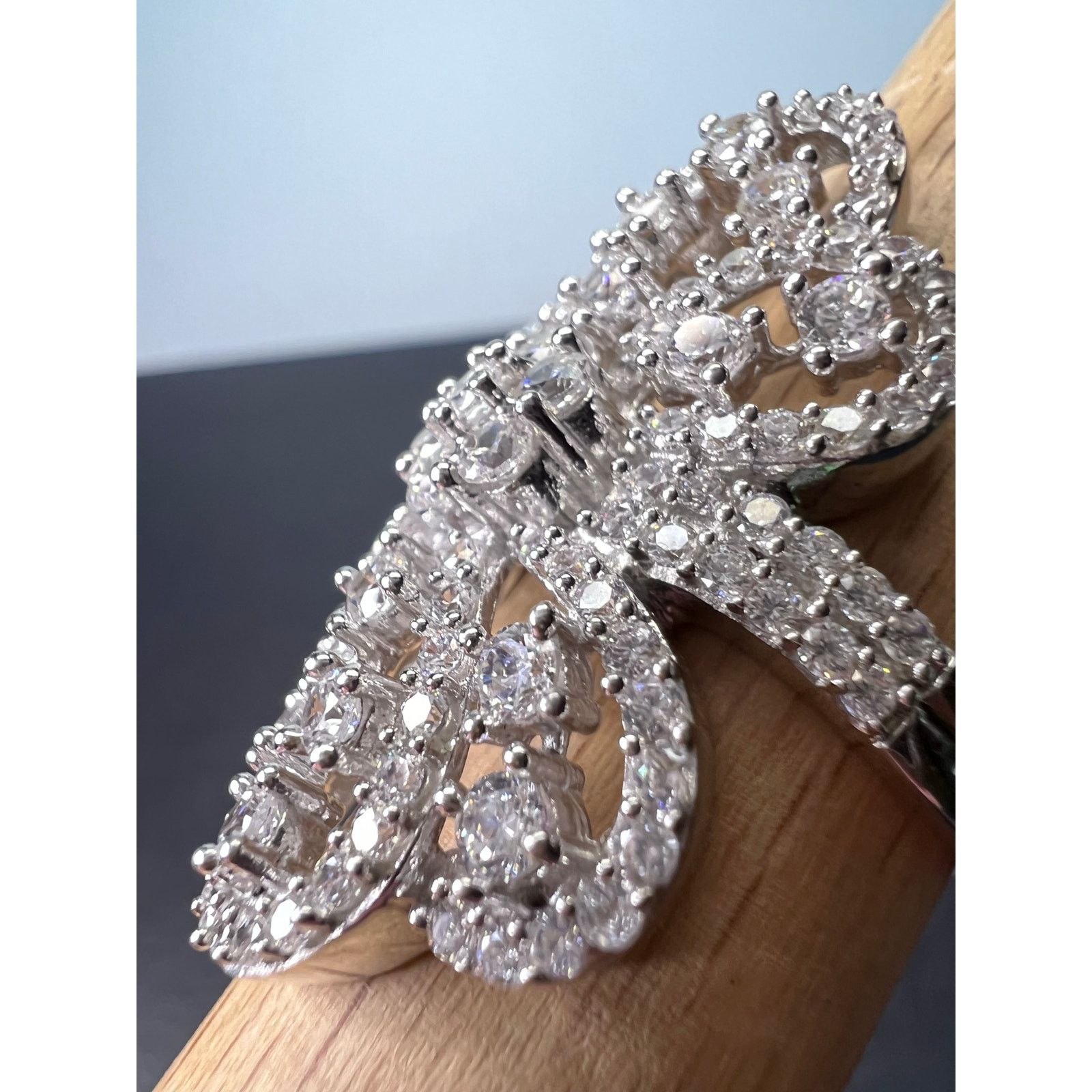 Other CZ cocktail ring In sterling silver size 9.5 Size ONE SIZE - 10 Thumbnail