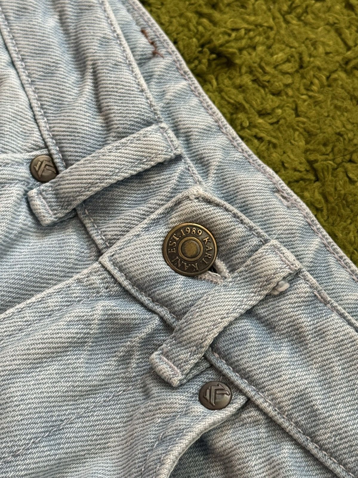Karl Kani Karl Kani knit logo Y2K style jeans denim Size 27" / US 4 / IT 40 - 6 Thumbnail