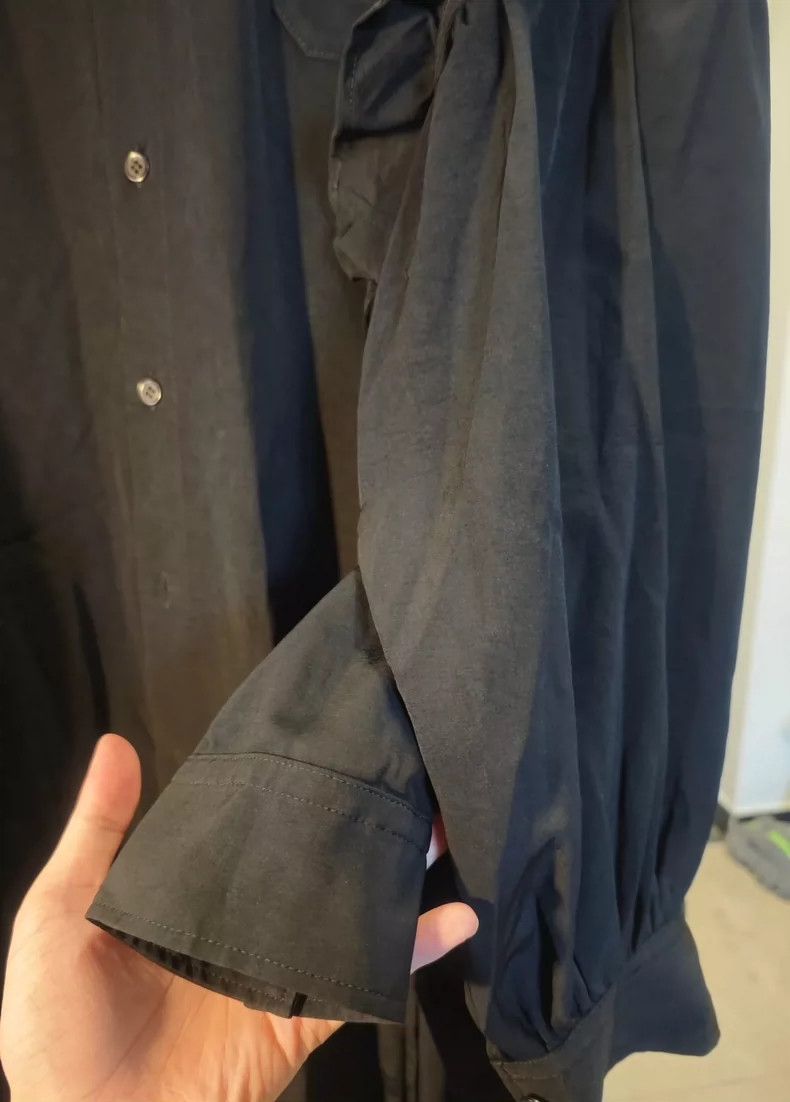 Yohji Yamamoto Yohji Yamamoto Triacetate Double Sleeve Strap Shirt Size US M / EU 48-50 / 2 - 3 Thumbnail