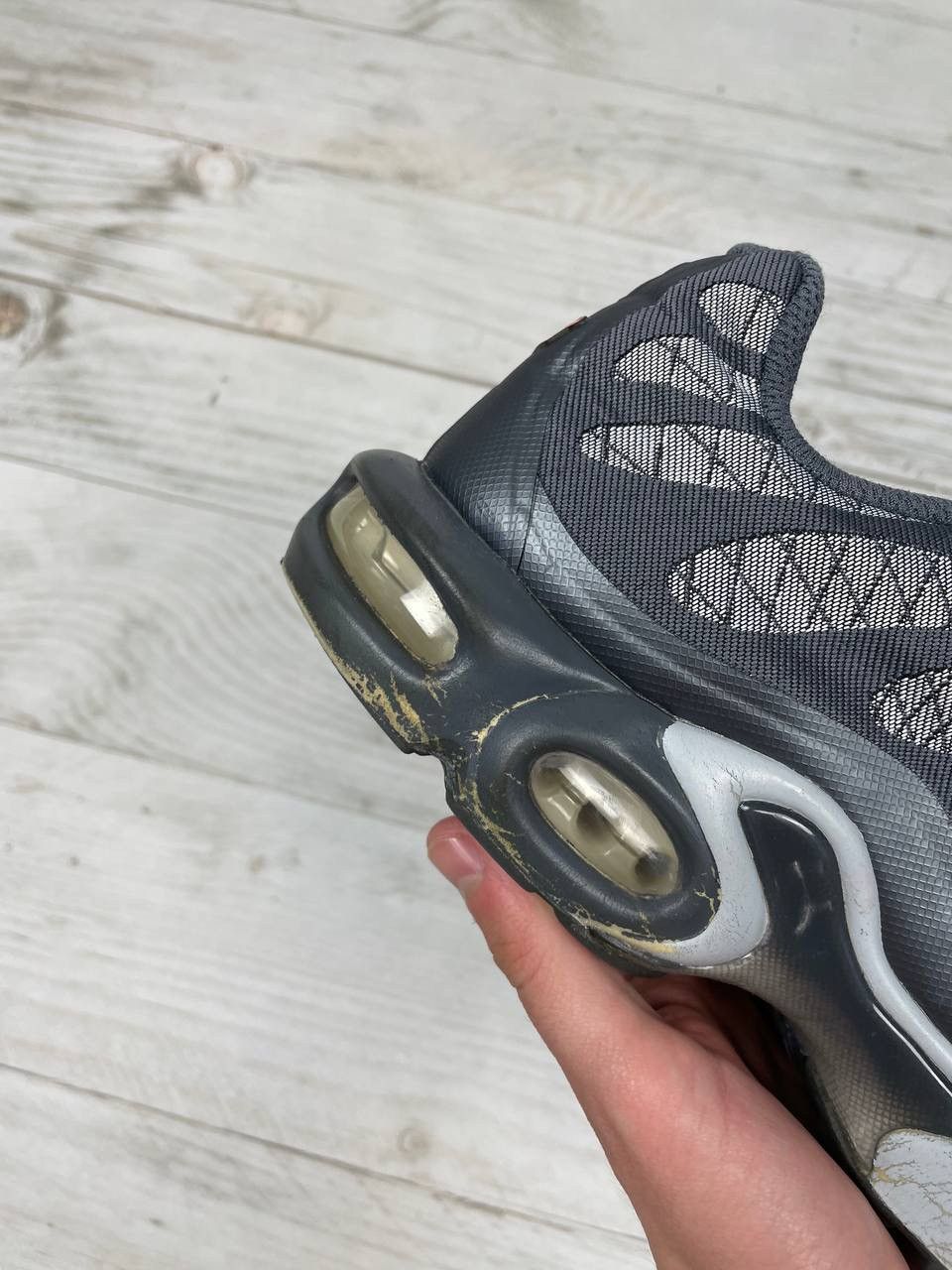 Nike Nike Air Max Plus TN White Grey Trainers Sneakers Size US 11 / EU 44 - 17 Thumbnail