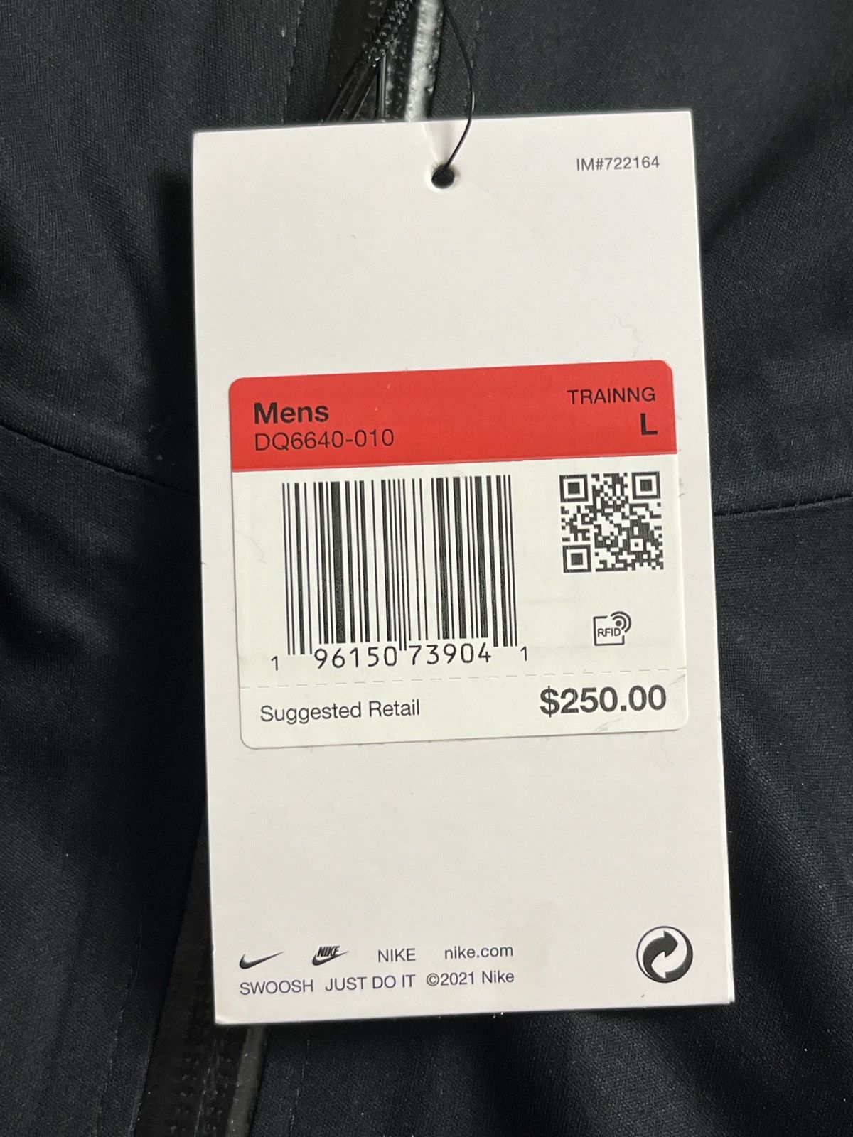 Nike DDP NWT Nike Storm-Fit ADV A.P.S Fitness Jacket Rough Black Size US L / EU 52-54 / 3 - 12 Thumbnail