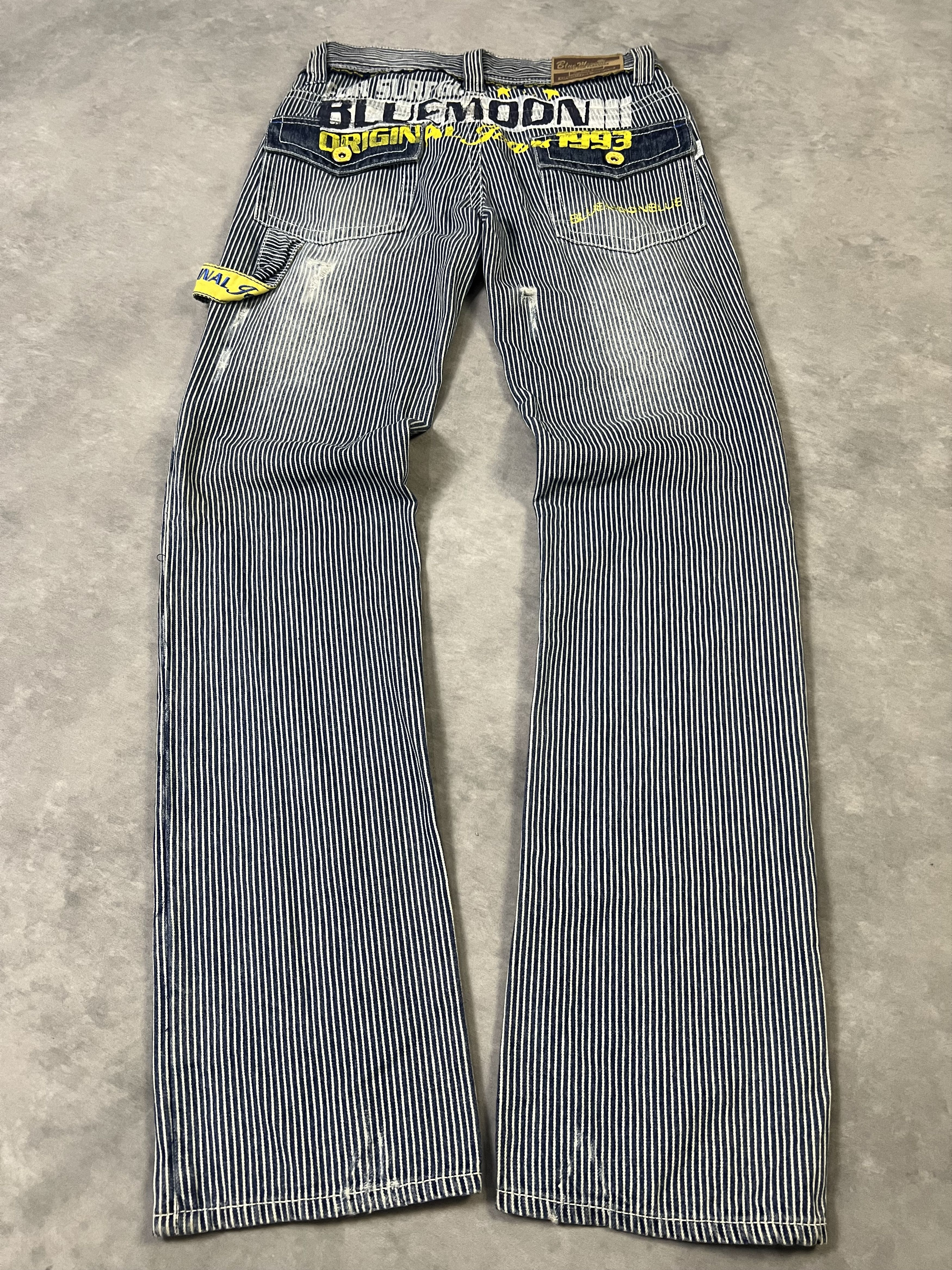 Japanese Brand 2000s Ripped Hickory Carpenter y2k Lgb Ifsix Size US 28 / EU 44 - 2 Thumbnail
