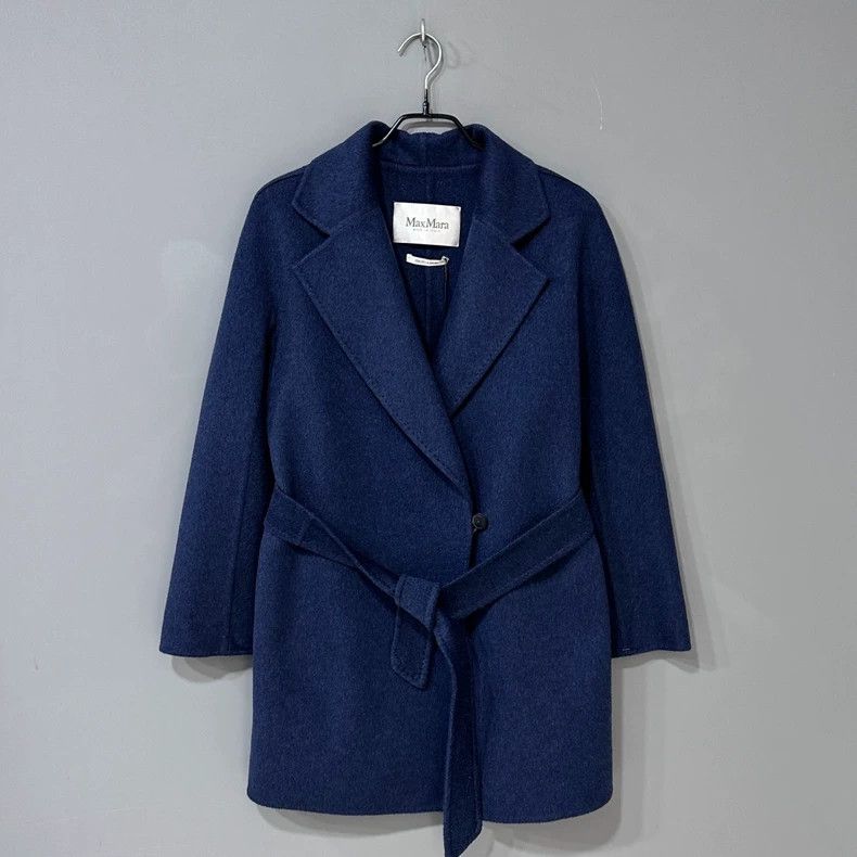 Max Mara Max Mara Blue pure cashmere coat Size M / US 6-8 / IT 42-44 - 1 Thumbnail