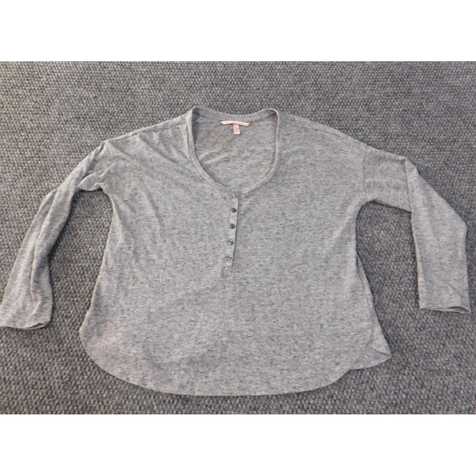 Victoria's Secret Victoria's Secret Pajama Top Womens XS Gray Plaid Long Sleeve Camisole Cotton Polyester Nightwear Size XS / US 0-2 / IT 36-38 - 2 Thumbnail