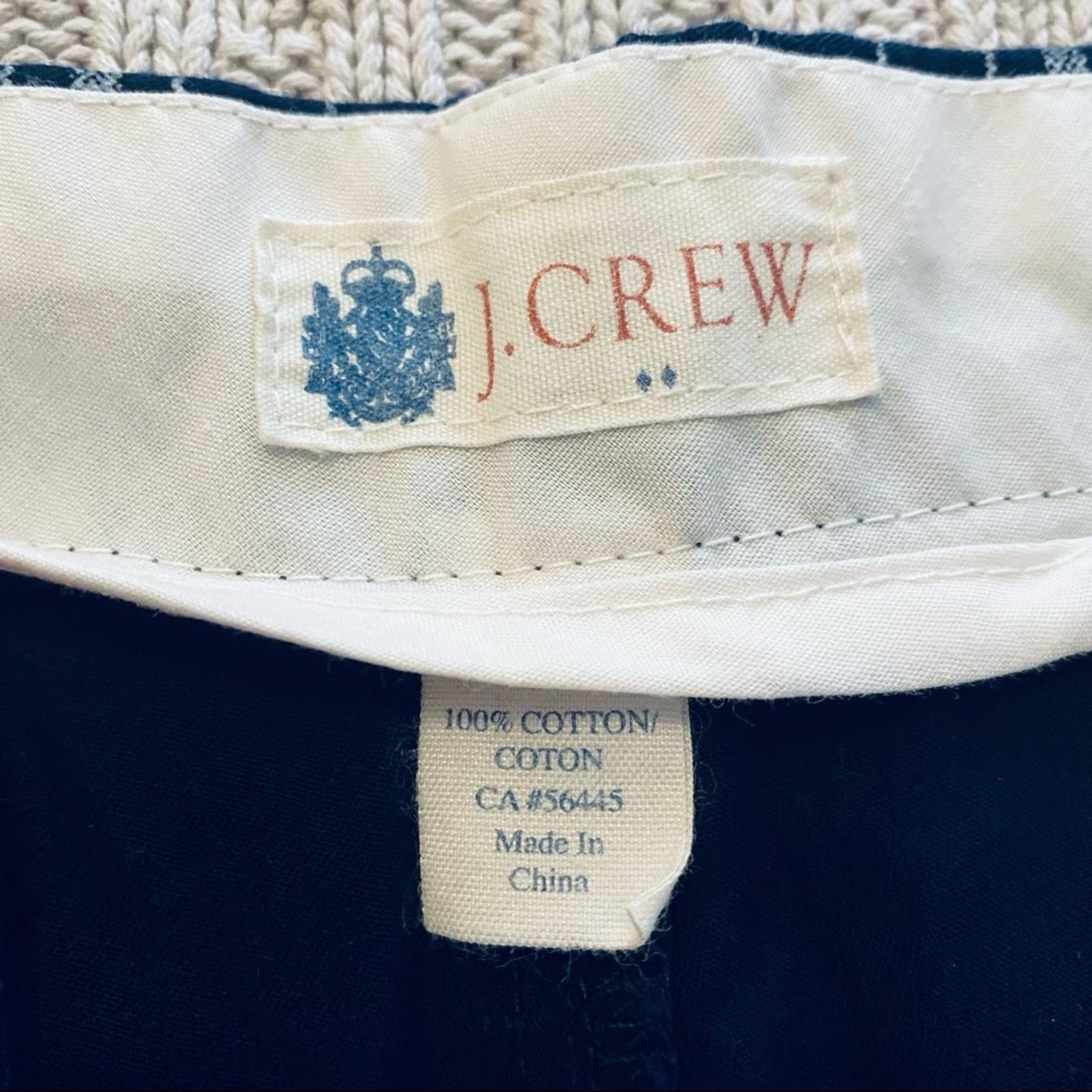 J.Crew J Crew navy patterned shorts Size US 33 - 3 Thumbnail