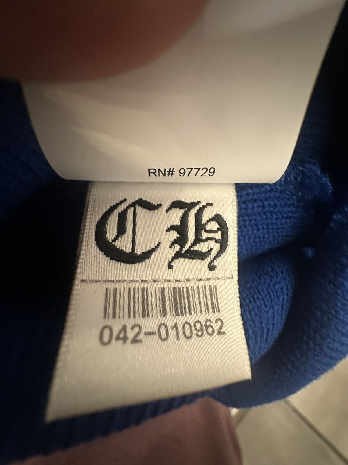 Chrome Hearts Chrome Hearts Blue CH Beanie Size ONE SIZE - 7 Thumbnail
