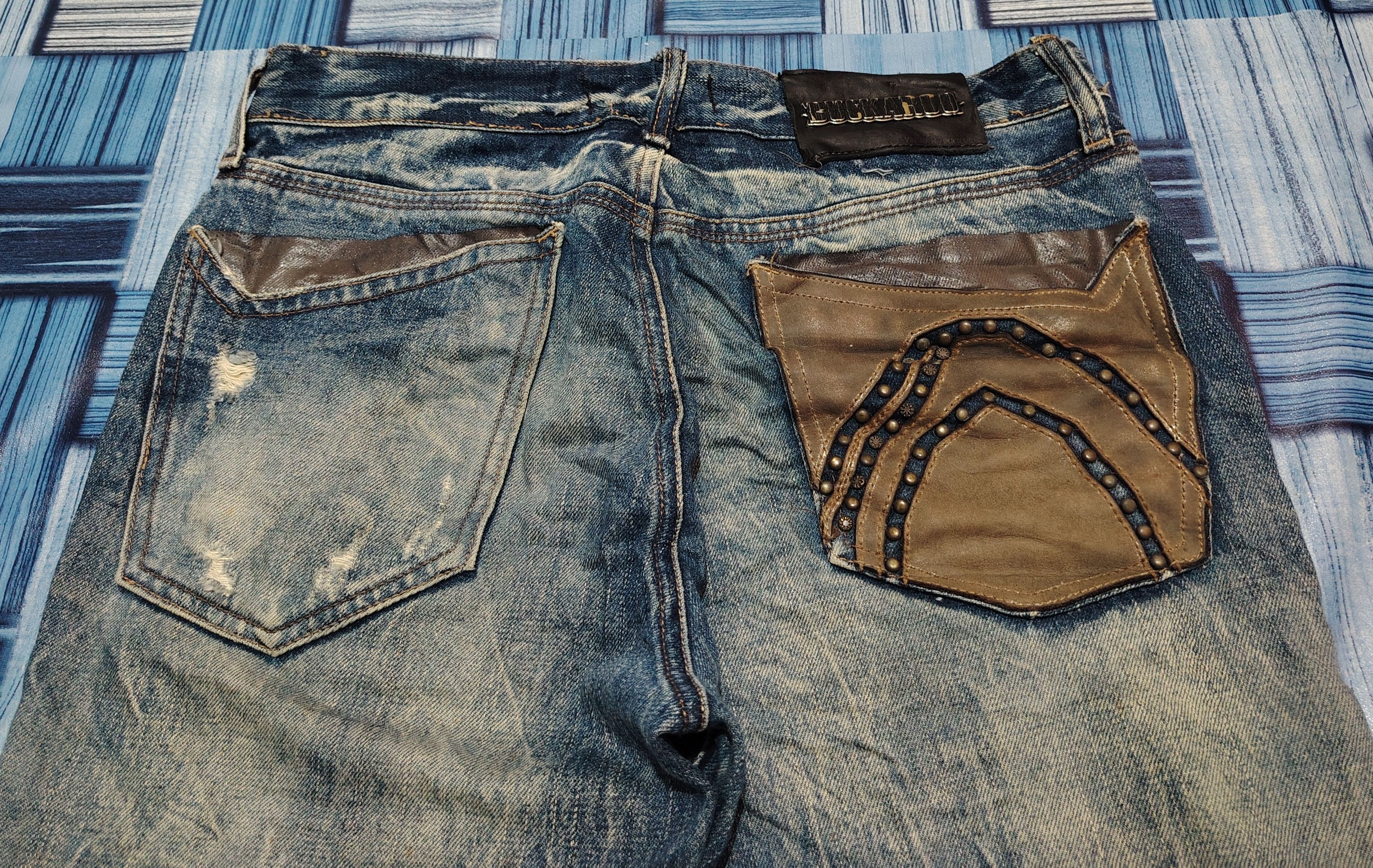 Kapital Japanese Buckaroo Jeans Distressed Denim Size US 32 / EU 48 - 16 Thumbnail