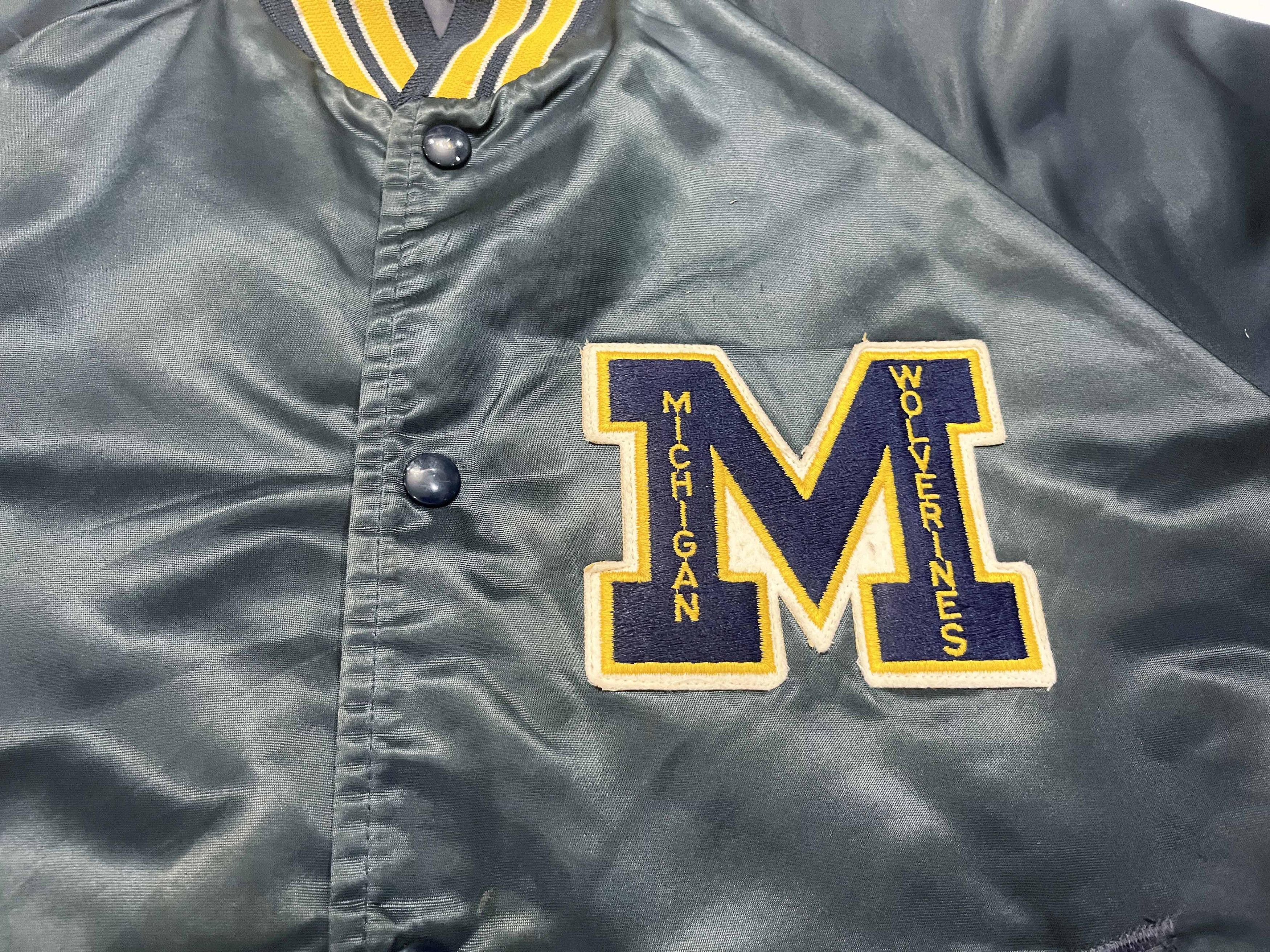 Chalk Line Vintage Chalk Line Michigan Wolverines NCAA Bomber Jacket Size US L / EU 52-54 / 3 - 3 Thumbnail