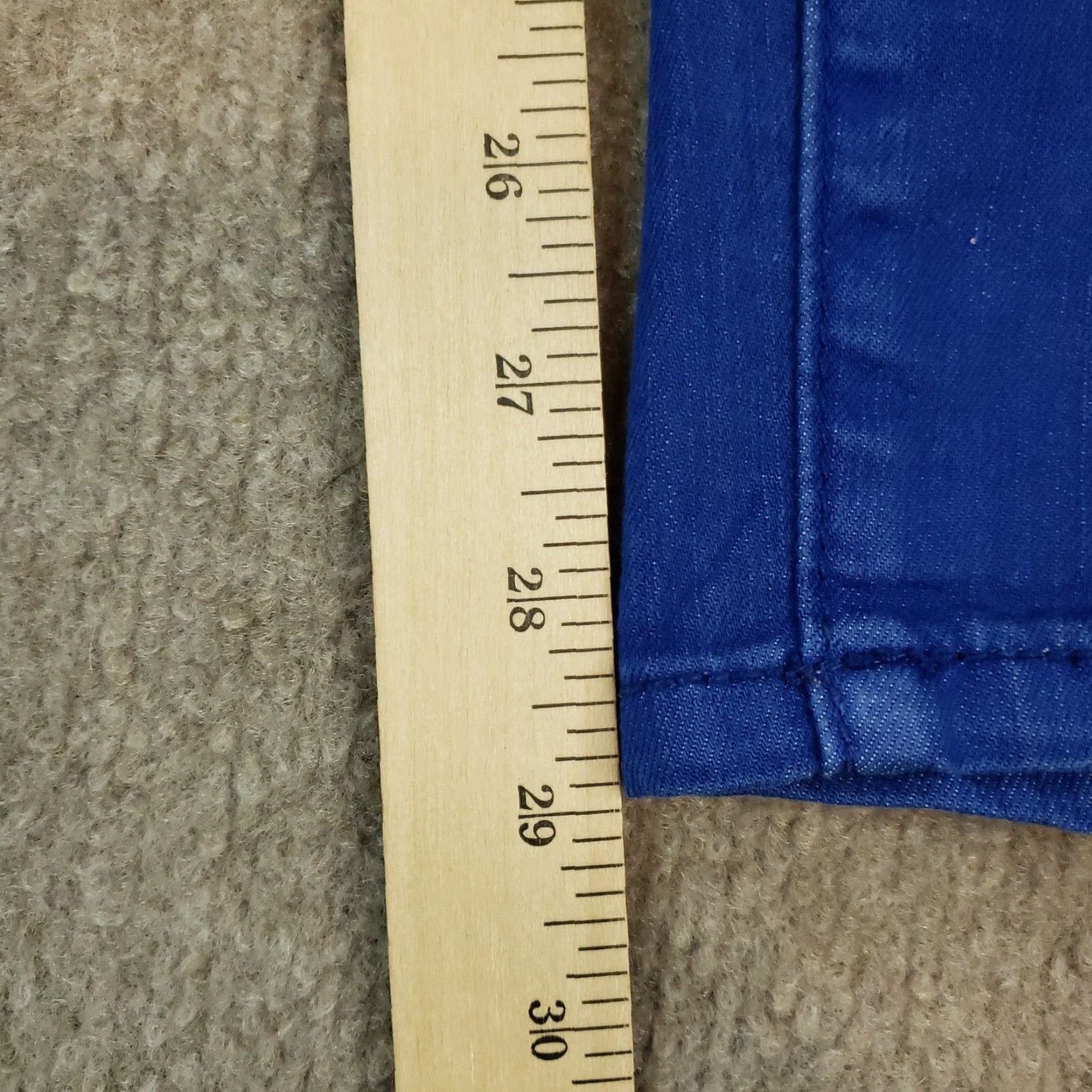 Free People Free People Jeans Womens 33x29 Blue Skinny Regular Zip 5-Pocket Denim Color Size 33 Womens Jeans Size 24" / US 00 / IT 34 - 3 Thumbnail