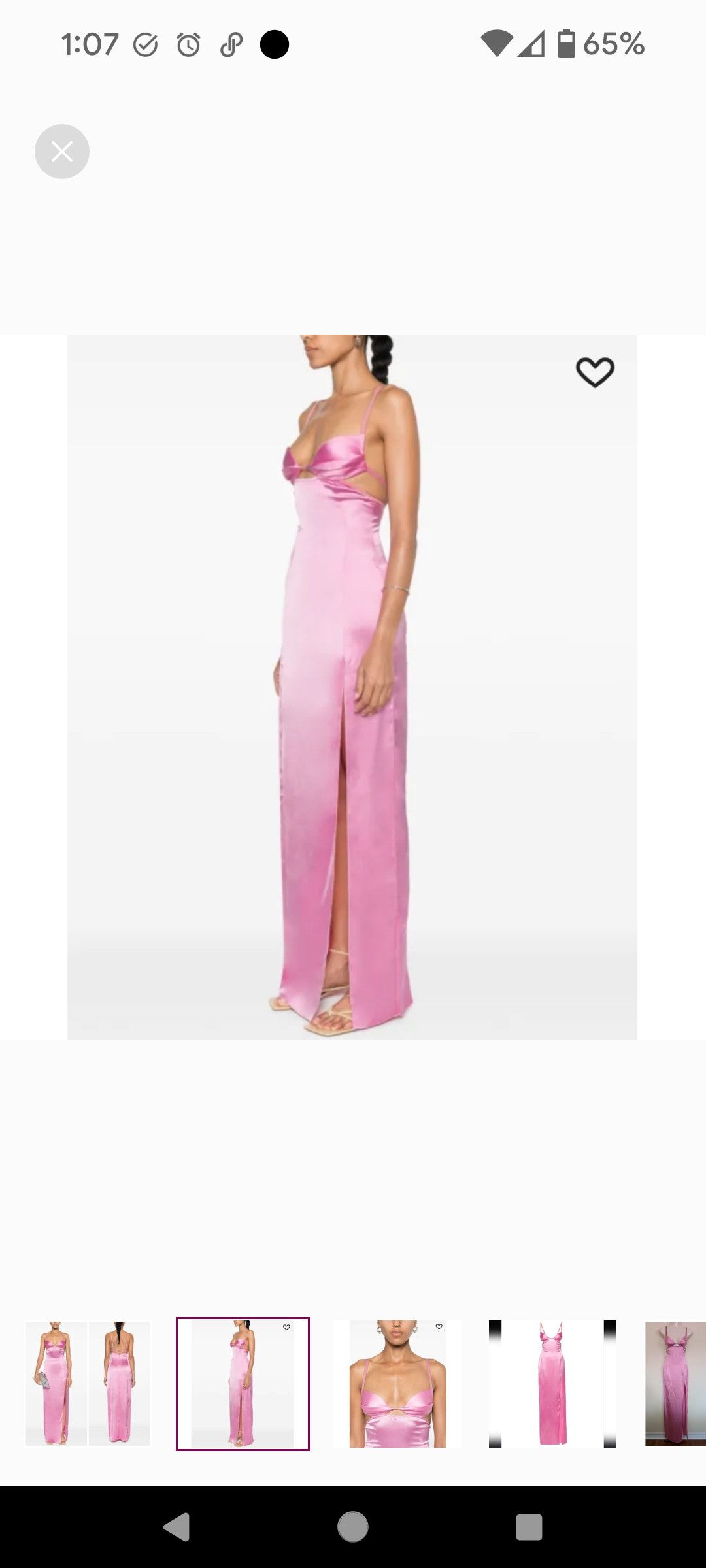Double-petal Satin Maxi Dress By Nensi Dojaka Dahlia Silk Corset Gown XS