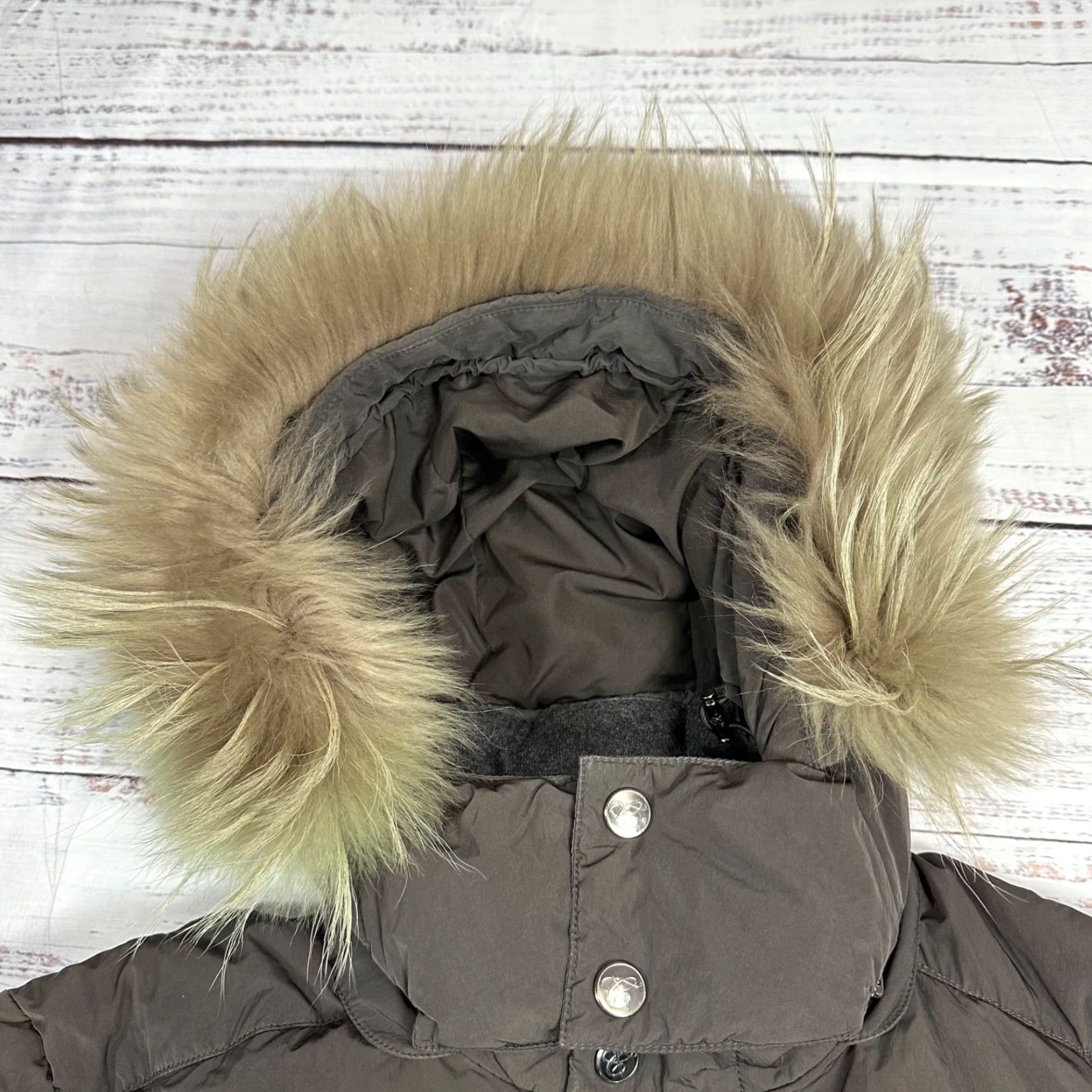 Canali Canali Men Parka Jacket Sz 54 US 44 Brown Faux Fur Hood Rain & Wind Tech Zip Front Size US S / EU 44-46 / 1 - 5 Thumbnail