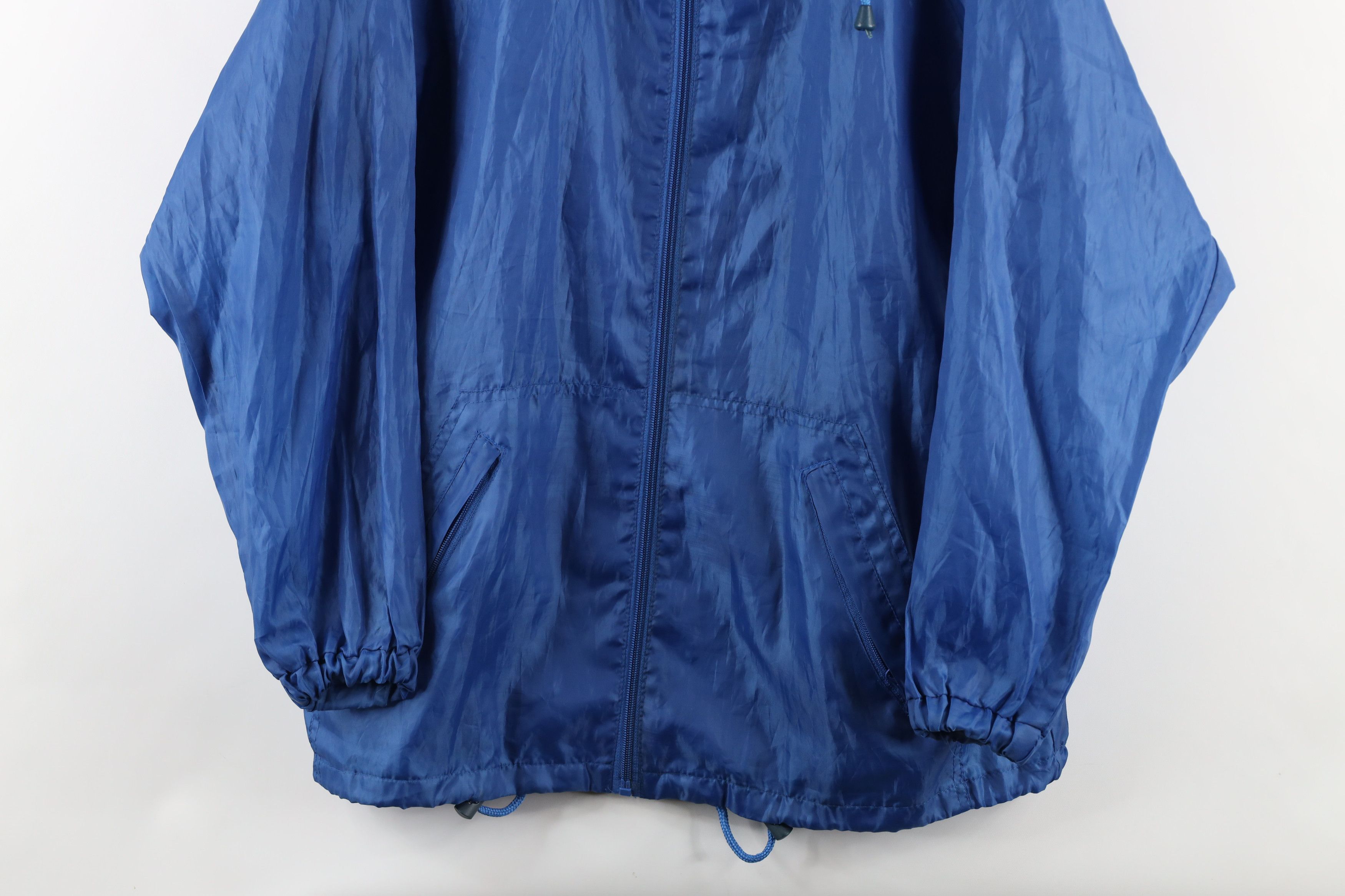 Asics × Vintage Vintage 90s Asics Out Lightweight Hooded Windbreaker Jacket Size US XL / EU 56 / 4 - 3 Thumbnail