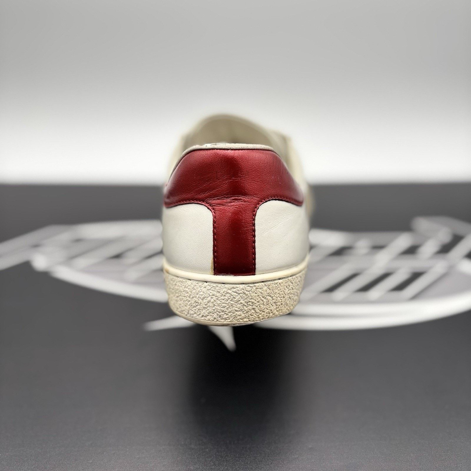 Gucci Size 9 G (9.5 US) - Gucci Ace Leather With Strap ' White ' Size US 9.5 / EU 42-43 - 3 Thumbnail