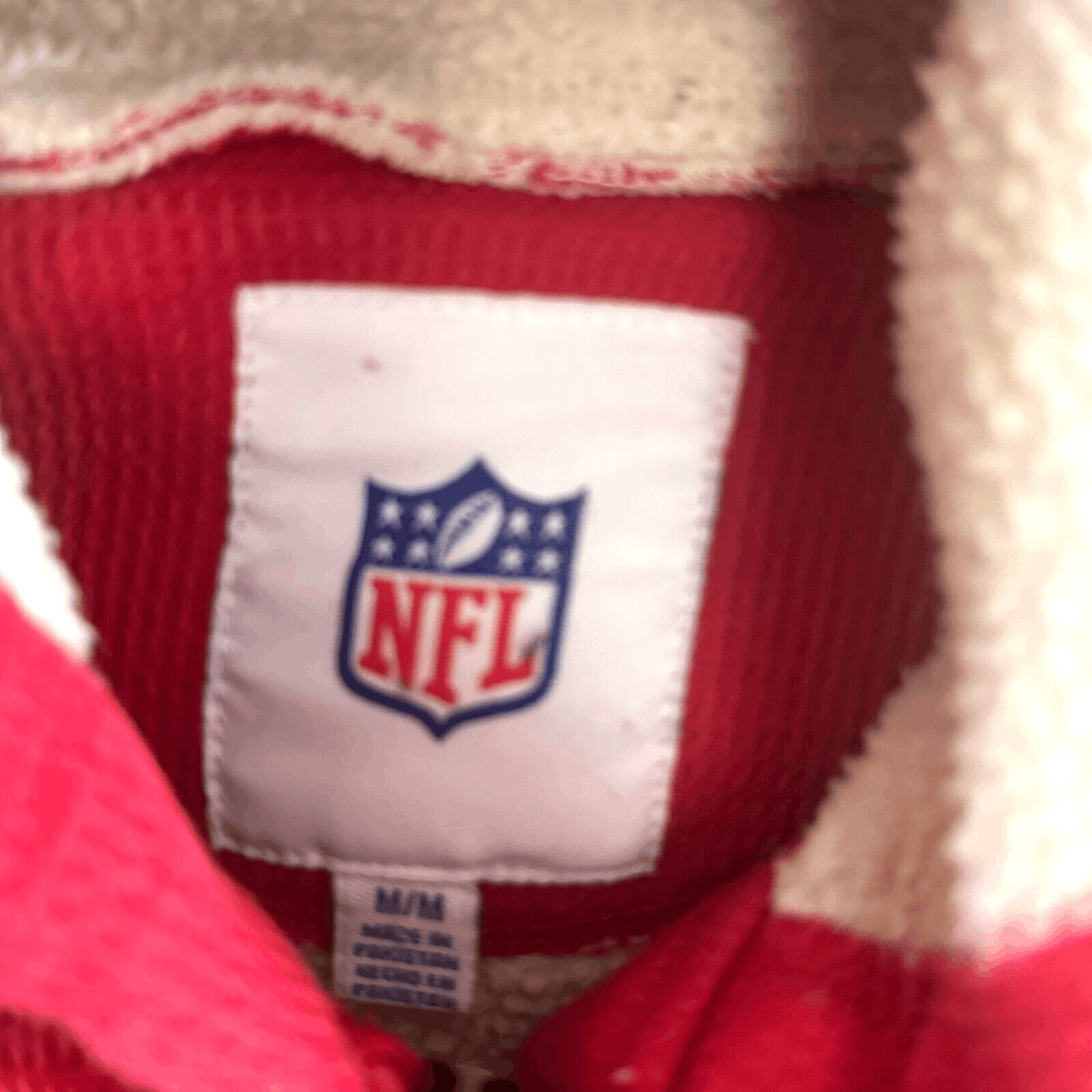 NFL NFL 49ers Thermal Sherpa Lined Jacket Patches Waffle Knit Size US M / EU 48-50 / 2 - 5 Thumbnail