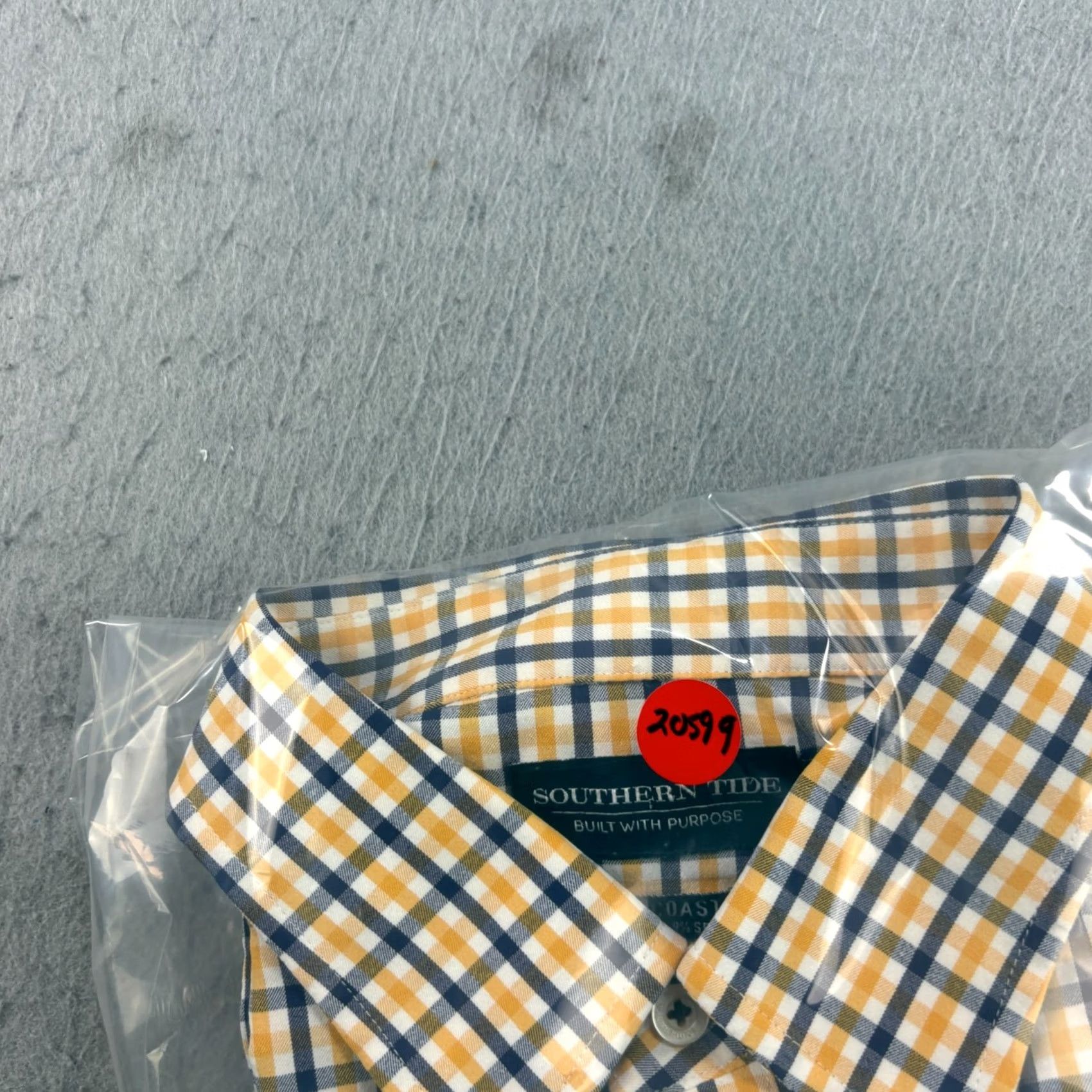 Southern Tide Southern Tide Shirt Mens M Yellow Plaid Intercoastal Button Down Stretch Size US M / EU 48-50 / 2 - 8 Thumbnail