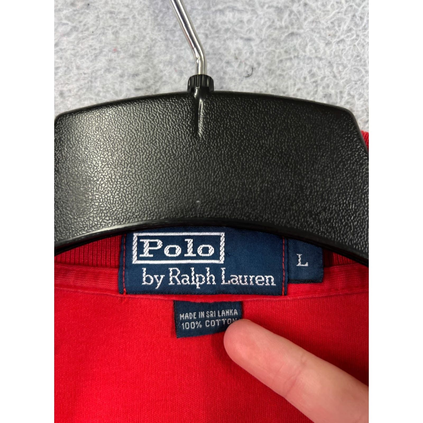 Ralph Lauren VINTAGE Ralph Lauren Polo Shirt Men Large Red 100% Cotton Jersey Polo Shirt Regular Fit Logo Embroidered Size US L / EU 52-54 / 3 - 7 Thumbnail