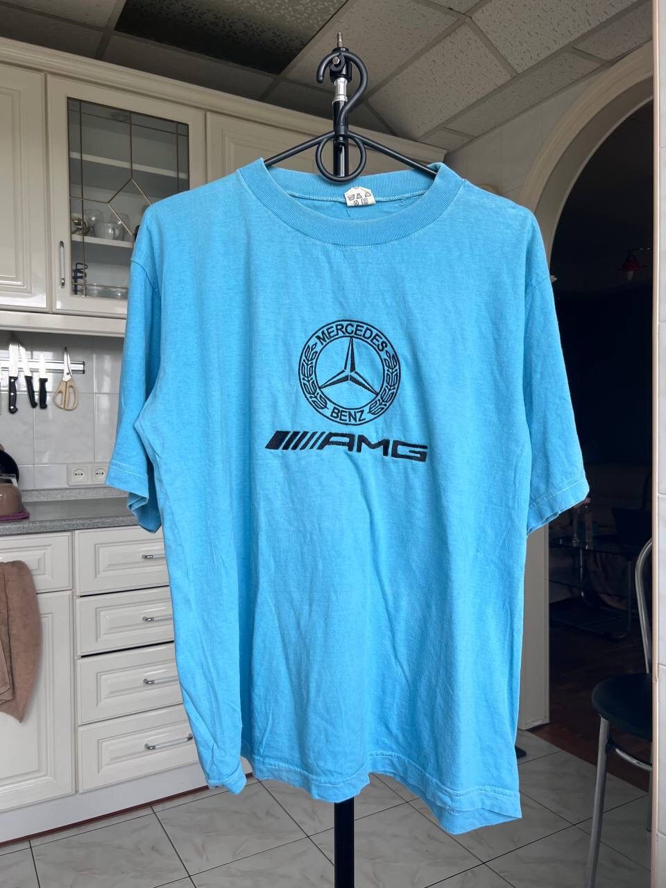 Mercedes-Benz × Vintage 90s Vintage Mercedes Benz AMG Racing T-Shirt Size US S / EU 44-46 / 1 - 1 Thumbnail