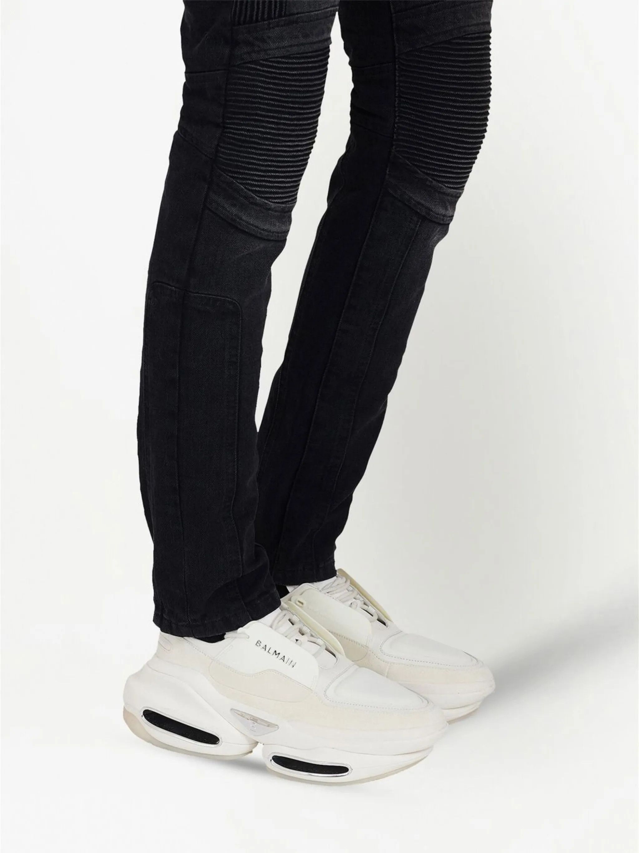 Balmain o1s1wg110425 B-Bold Low-Top Sneakers in White Size US 9 / EU 42 - 6 Thumbnail