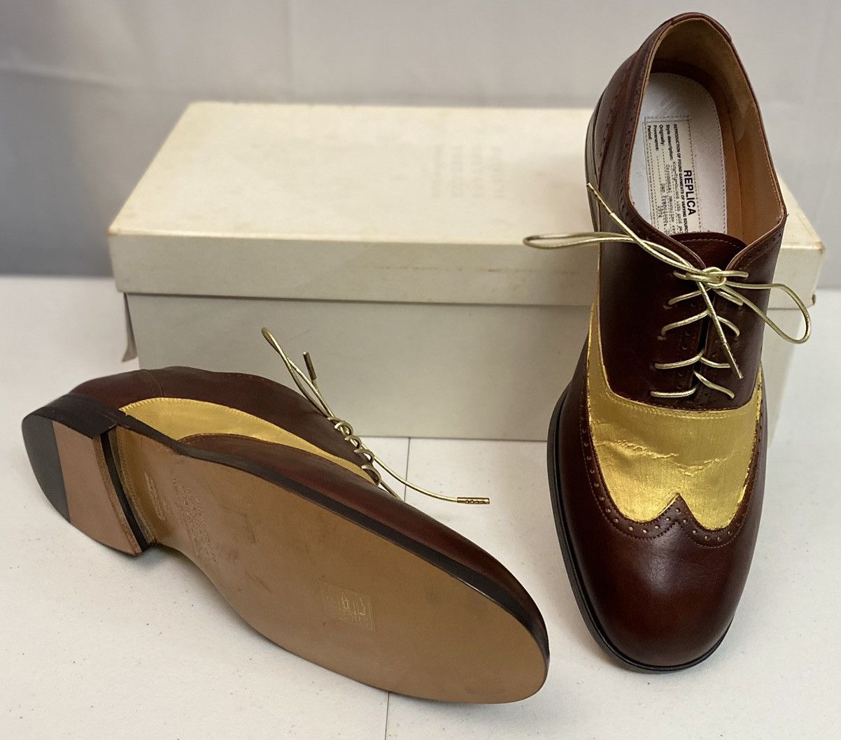 Maison Margiela Maison Margiela 22 🇮🇹 70’s San Fran Ceremony Wingtip Reps New Size US 9 / EU 42 - 12 Thumbnail