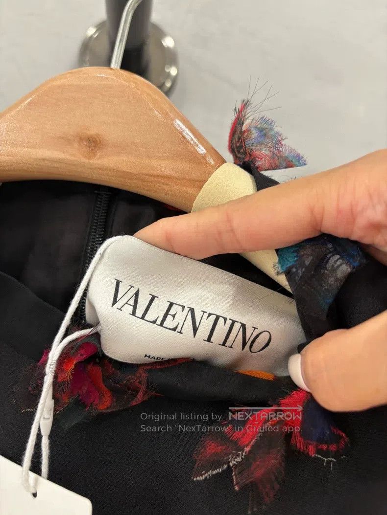 Valentino Valentino Wool short-sleeved dress Size S / US 4 / IT 40 - 3 Thumbnail