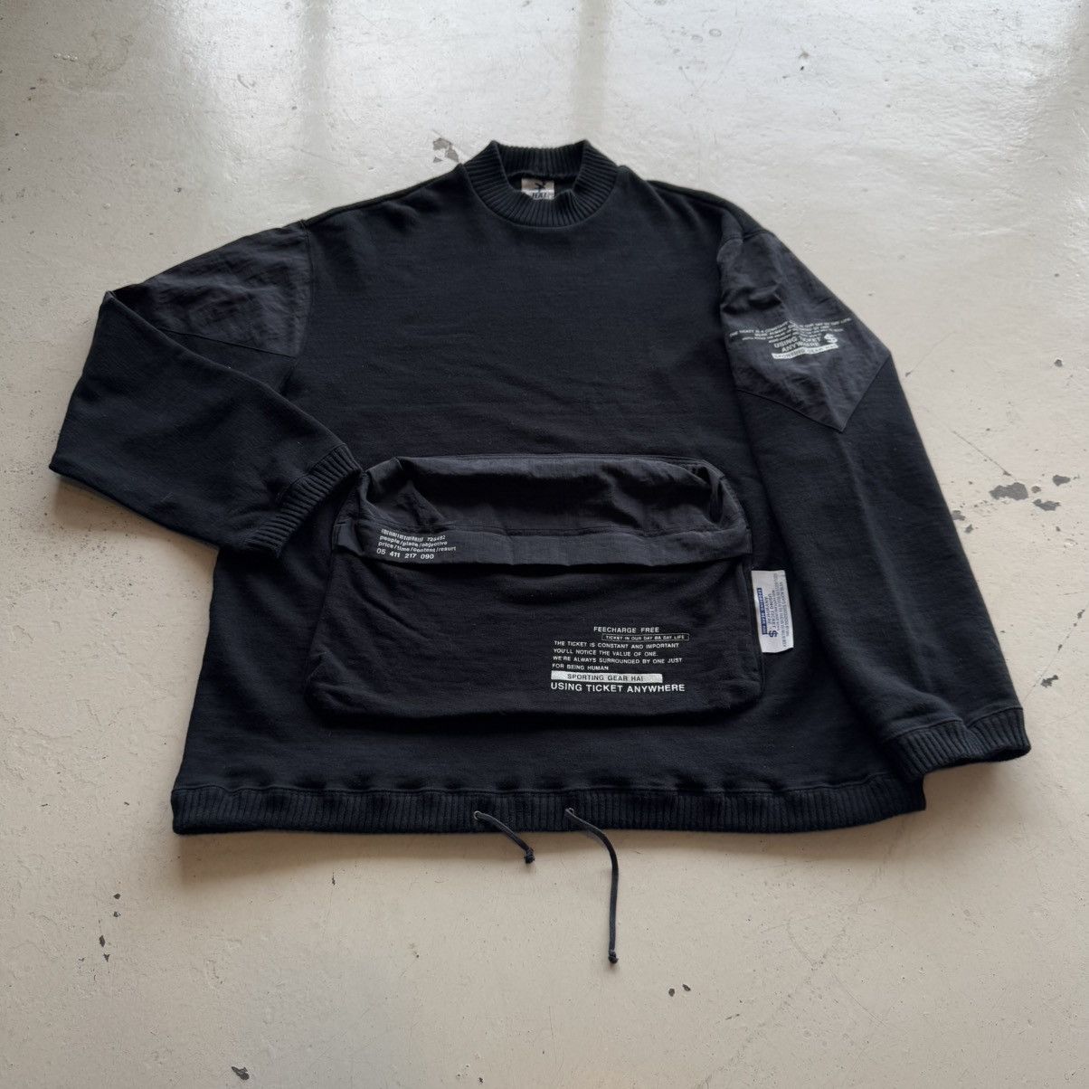 Issey Miyake Vintage Rare Hai Sporting Gear Turtleneck Big Pocket Jumper Size US M / EU 48-50 / 2 - 1 Thumbnail