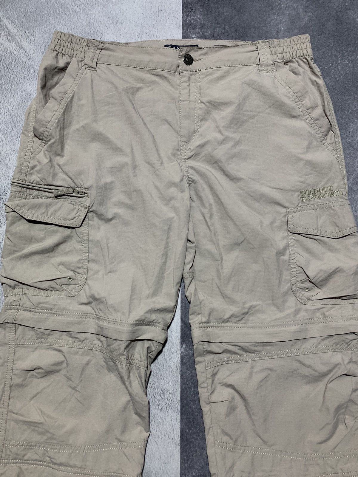 Vintage Vintage Y2K cargo wide pants outdoor style size 36x30 Size US 36 / EU 52 - 2 Thumbnail