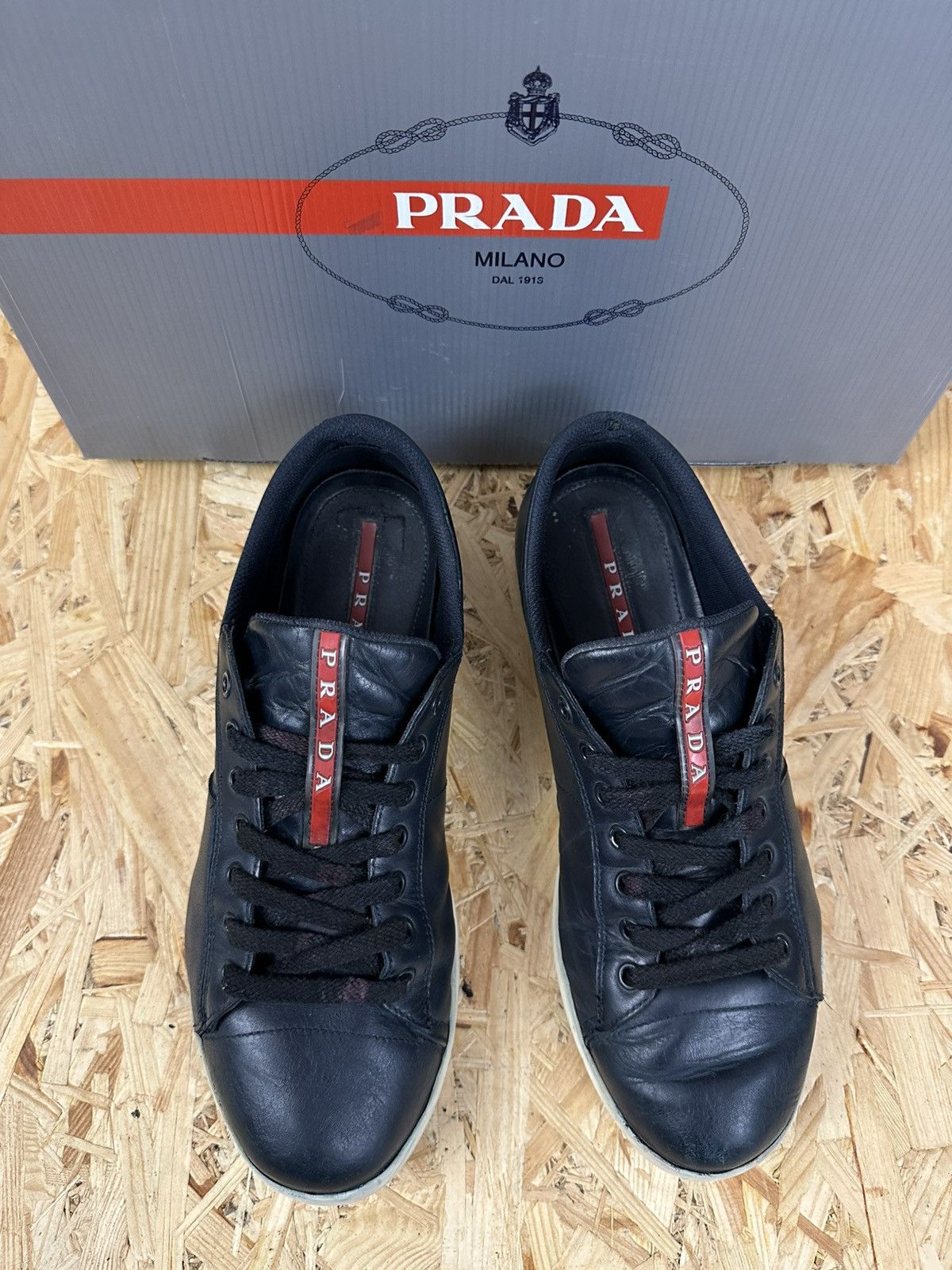 Prada Prada sneakers size 9,5 dark blue Size US 9.5 / EU 42-43 - 4 Thumbnail
