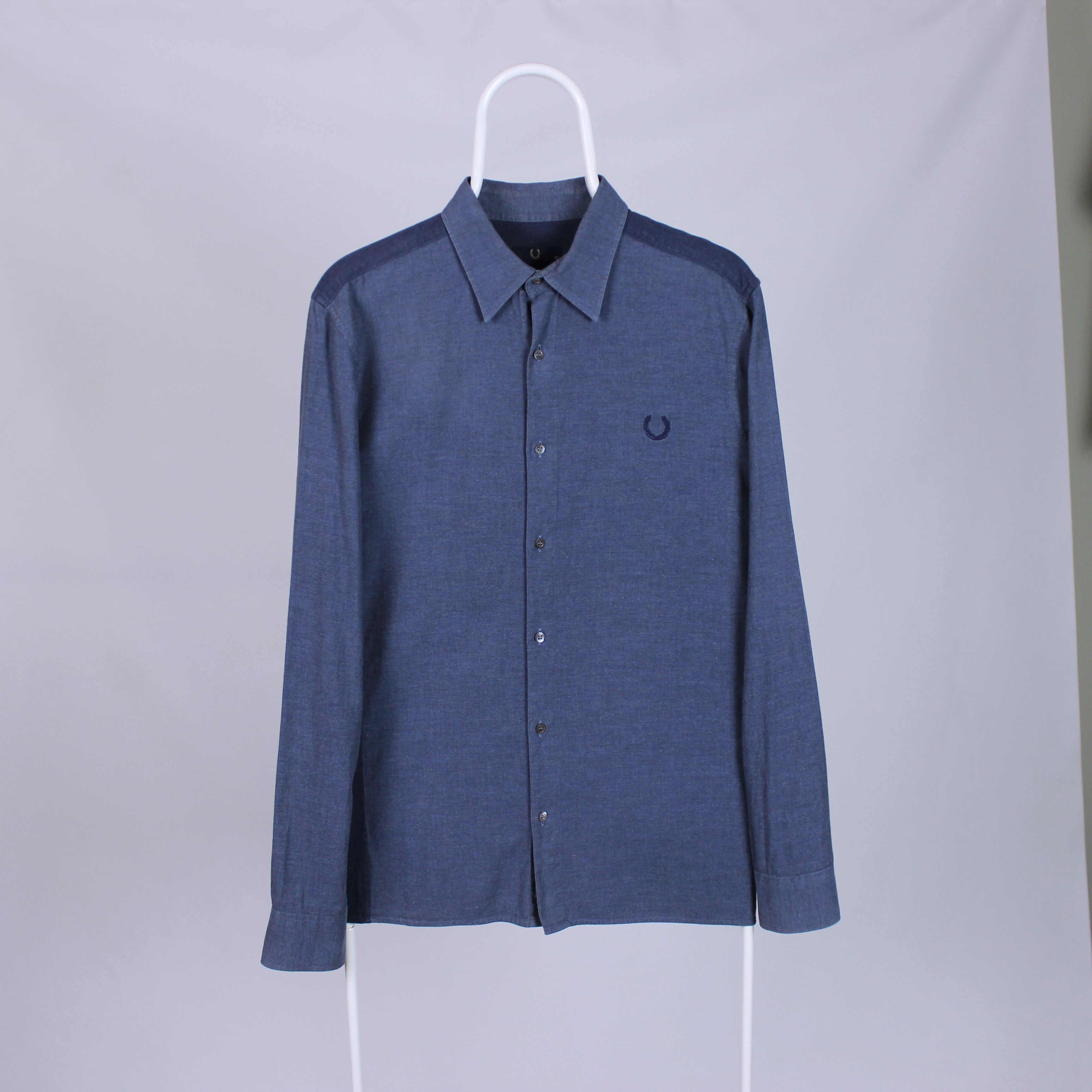 Fred Perry Fred Perry vintage shirt button Ups rarity blue M L Size US M / EU 48-50 / 2 - 2 Thumbnail