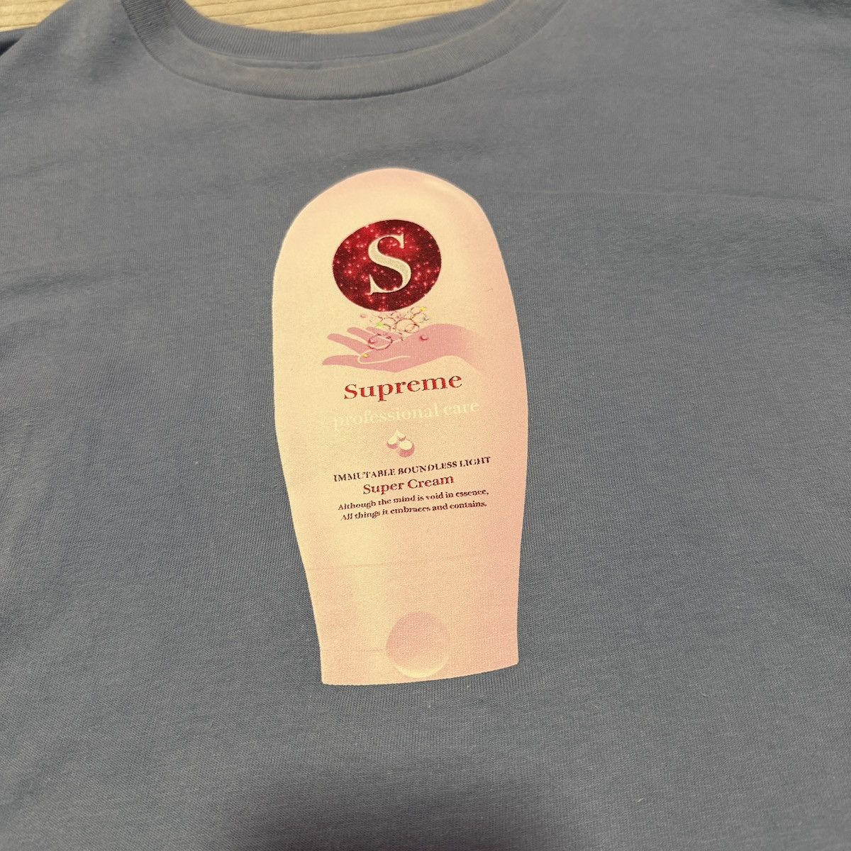 Supreme Supreme Super Cream T Shirt Fall/Winter 2019 Blue FW19 Size US XL / EU 56 / 4 - 3 Thumbnail