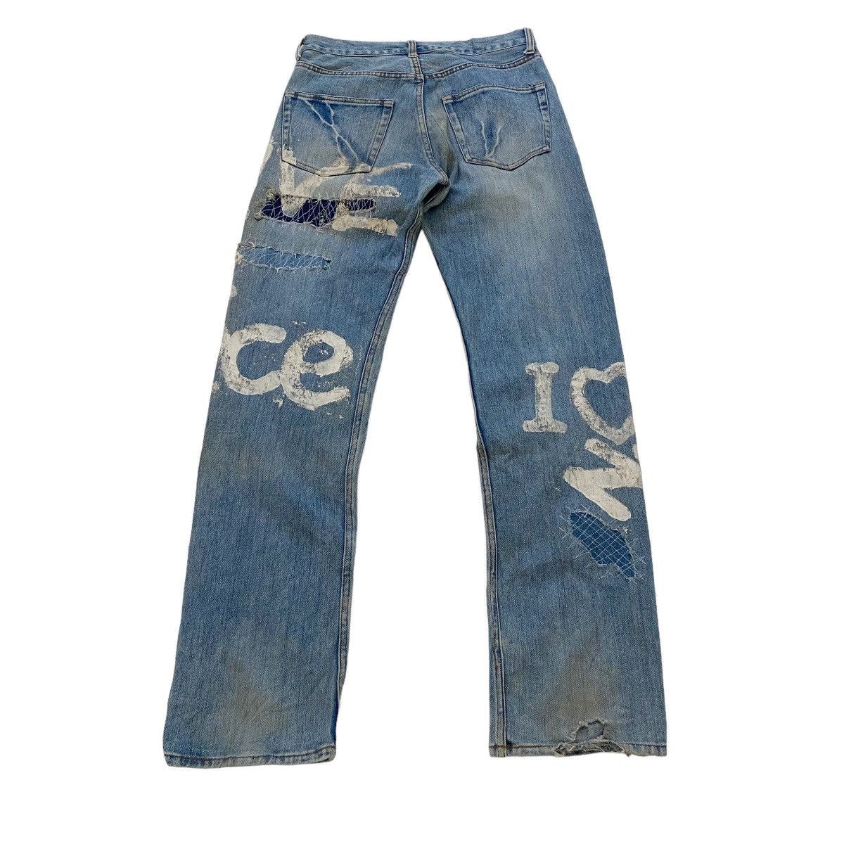 Japanese Brand ☀️Nice design japanese style patchwork boro jeans Size US 30 / EU 46 - 2 Thumbnail
