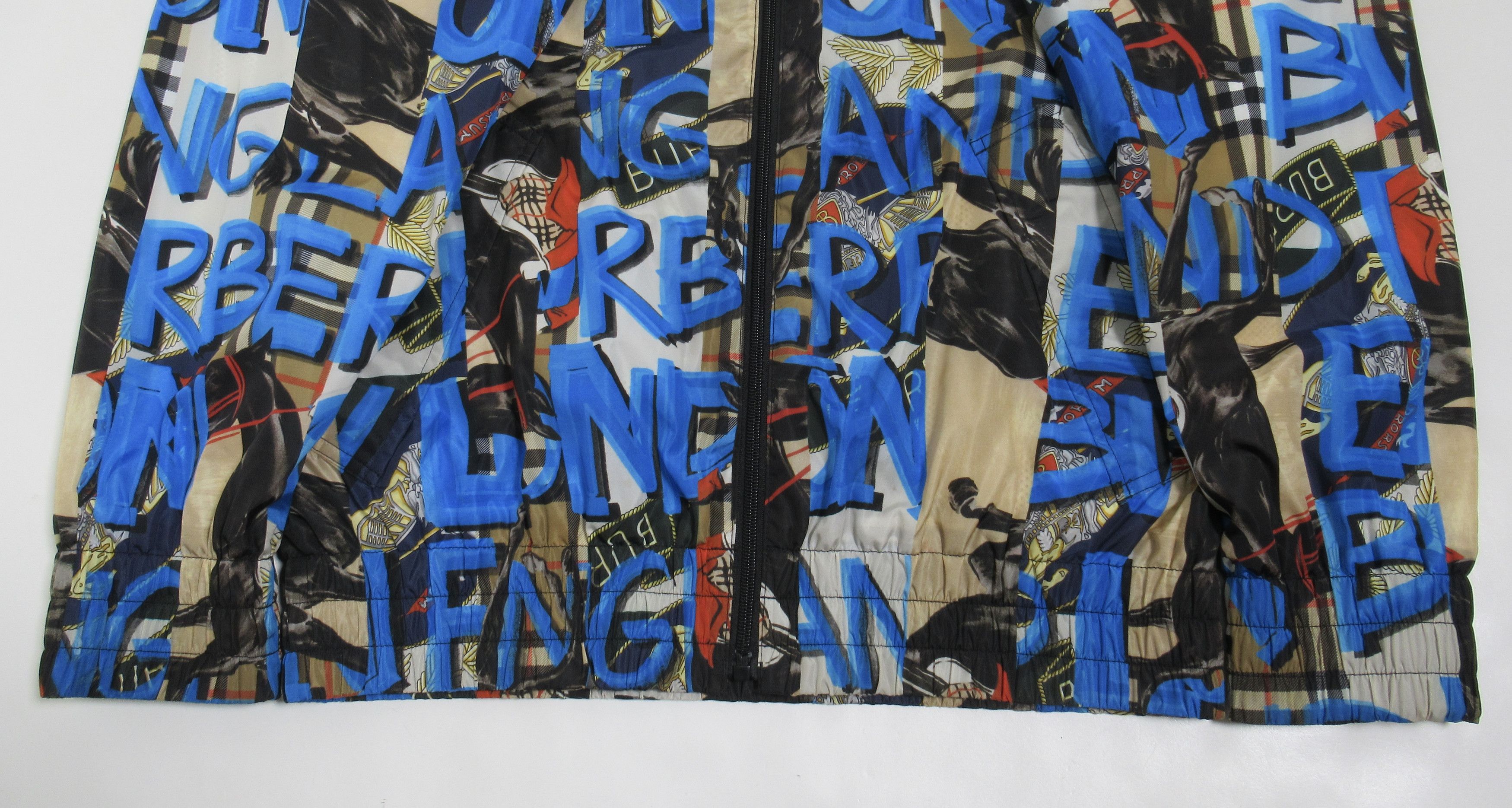 Burberry Burberry London England Graffiti Print Nylon Bomber Jacket Size US L / EU 52-54 / 3 - 3 Thumbnail