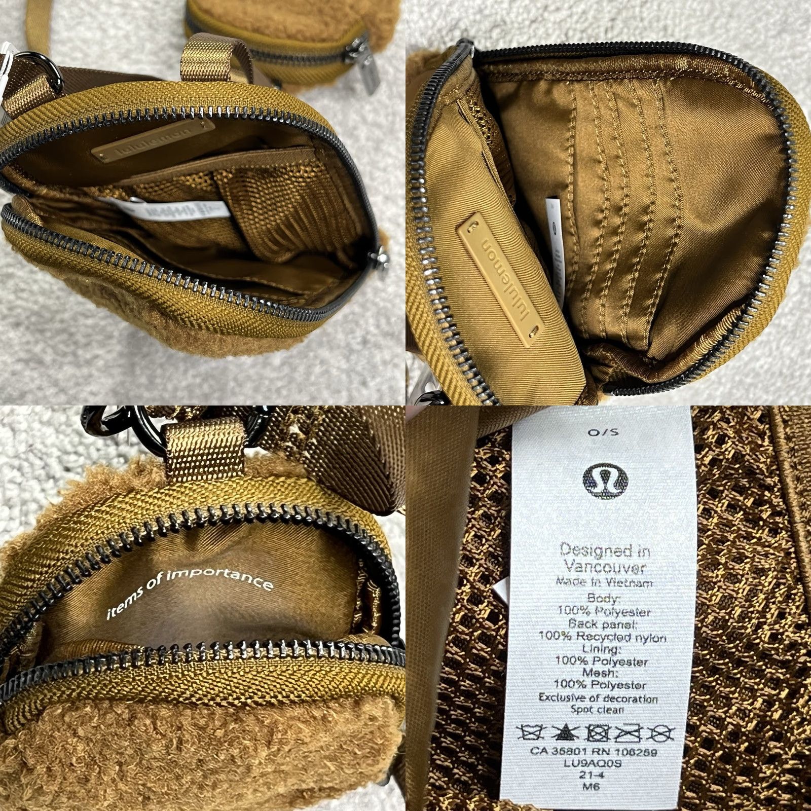 Lululemon Lululemon Modular Phone Crossbody Bag Fleece Brown Gunmetal Hardware LU9AQOS NWT Crossbody Bag Womens Small Brown Gunmetal Hardware Zipper Size S / US 4 / IT 40 - 8 Thumbnail