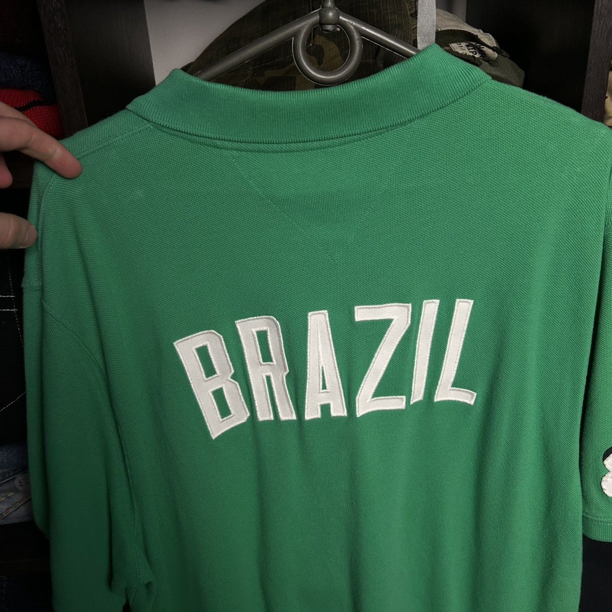 Tommy Hilfiger Designer Tommy Hifliger Brazil Big Logo y2k opium polo Size US XXL / EU 58 / 5 - 8 Thumbnail