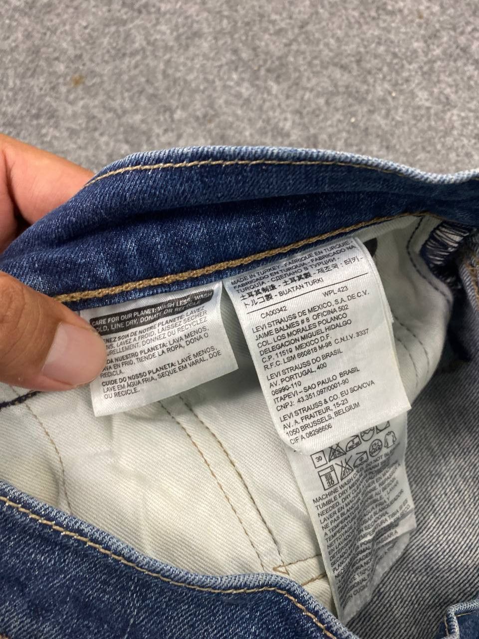 levis 527 bootcut flare distressed denim