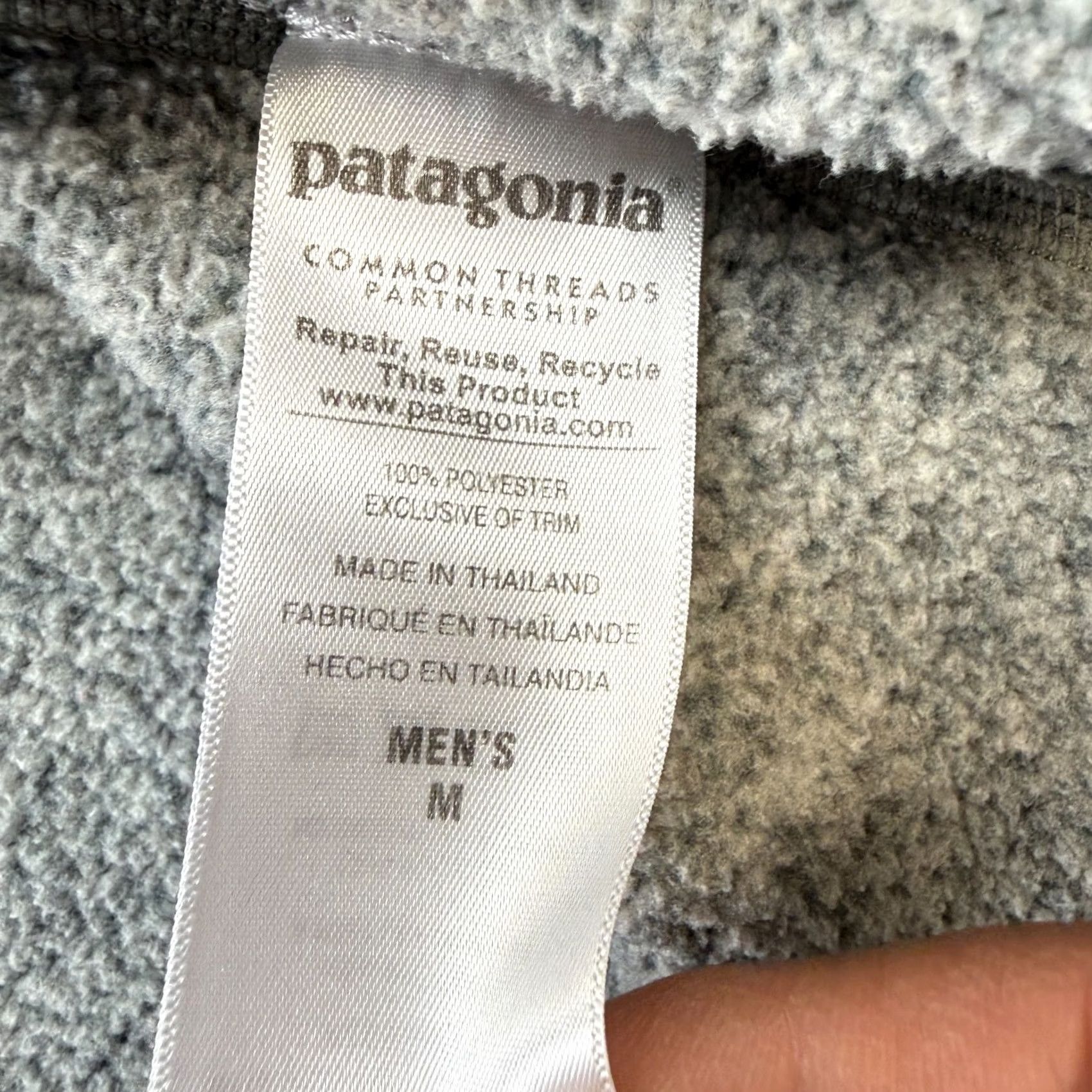 Patagonia Patagonia Sweater Mens M Gray Better Stonewash Zip Fleece Pullover Size US M / EU 48-50 / 2 - 6 Thumbnail