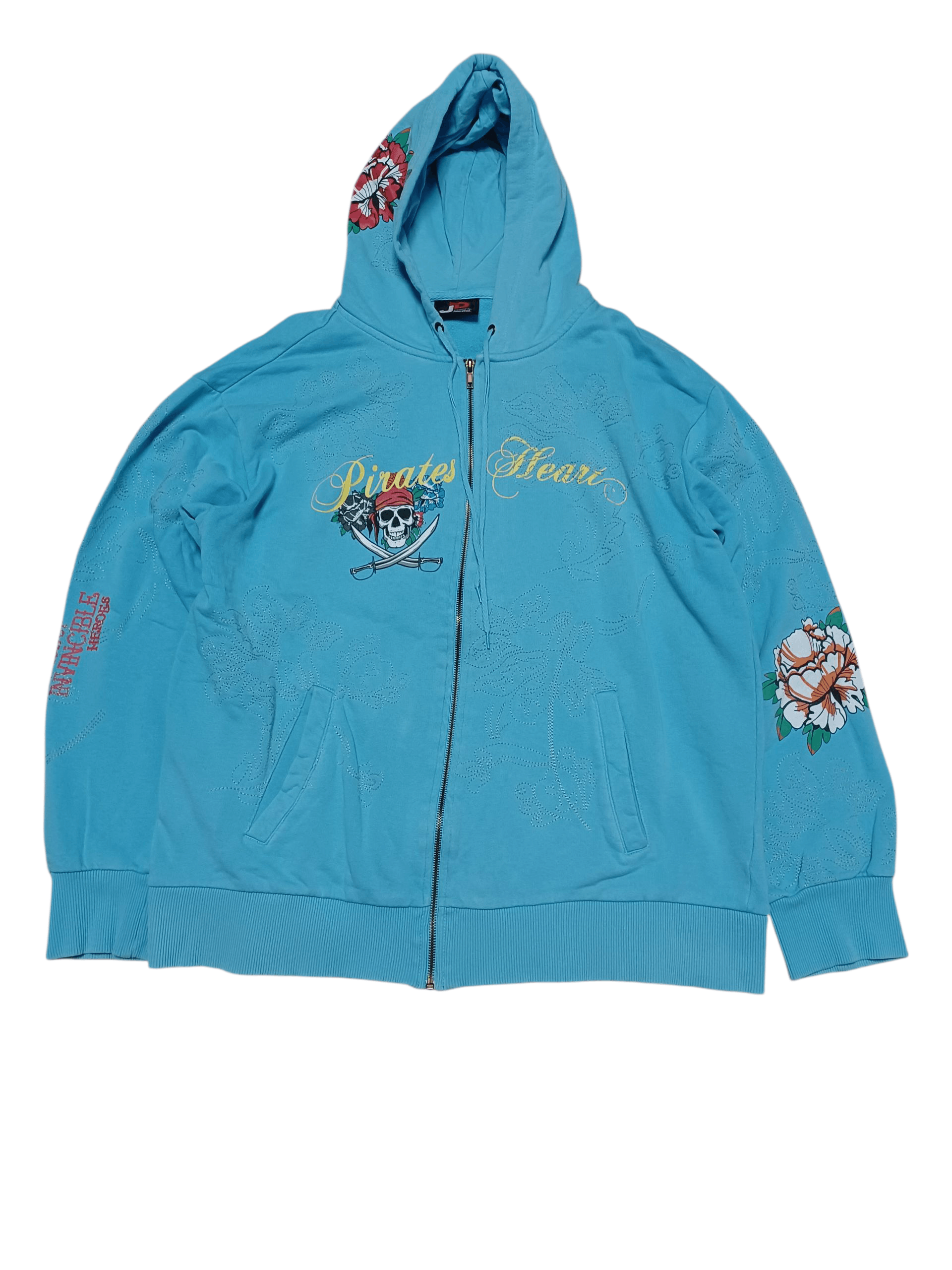 Other PIRATES HEART BY JOHN DEVIN ED HARDY STYLE FIRE ZIP HOODIE Size US XL / EU 56 / 4 - 1 Thumbnail