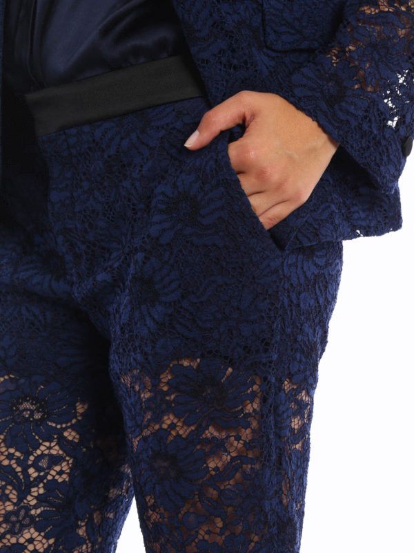 Gucci o1y0925 Sweatpant in Midnight Blue Size 26" / US 2 / IT 38 - 2 Thumbnail